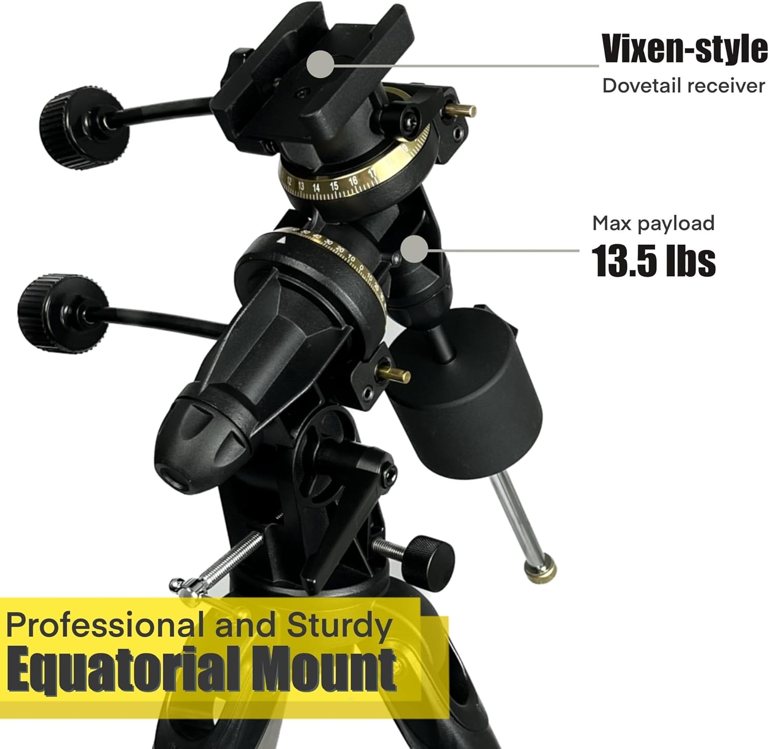 SpectrumOI Telescope for Kids Adults - Premium EQ Reflector with 130mm Aperture