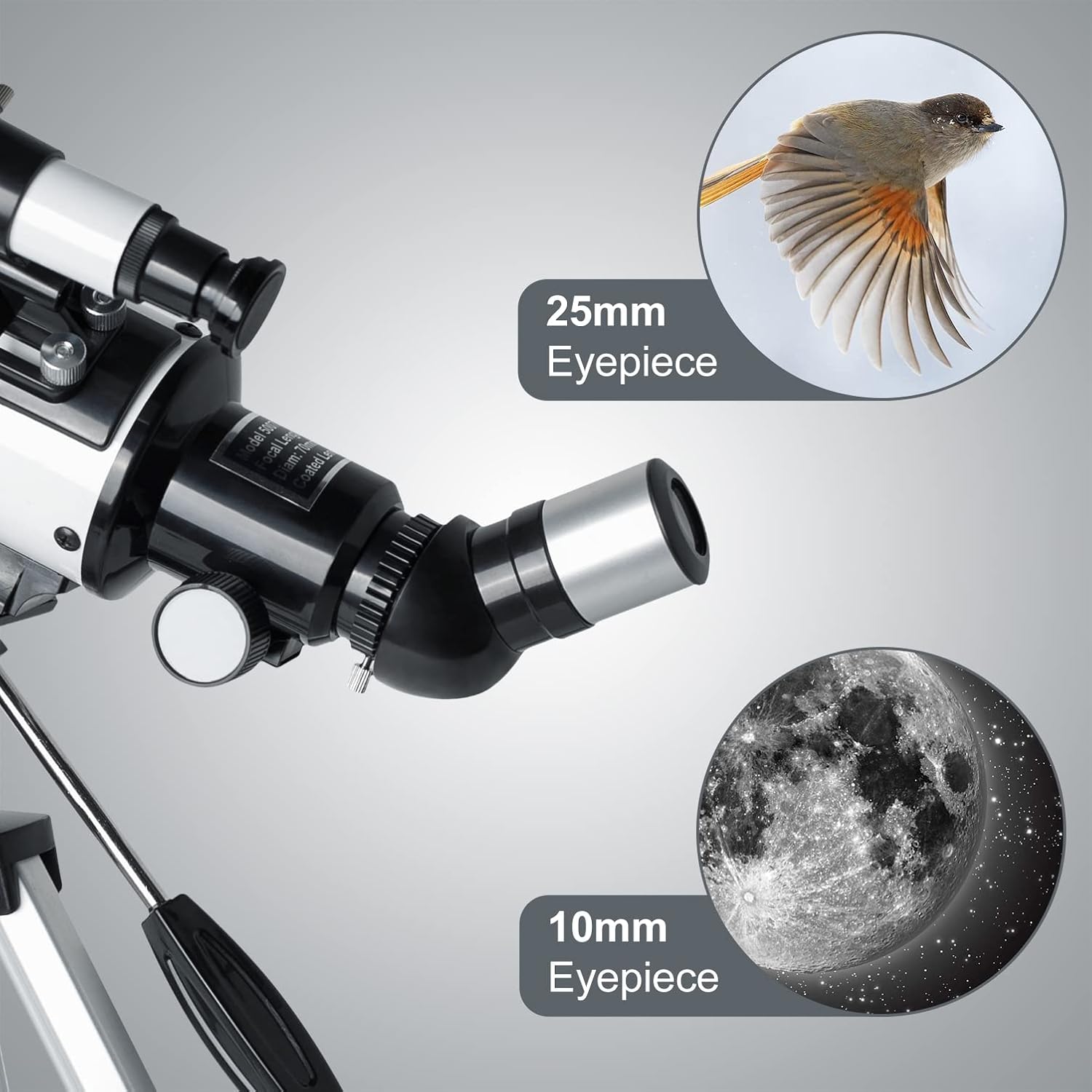 HEXEUM Telescope for Kids Adults 70mm Aperture AZ Mount