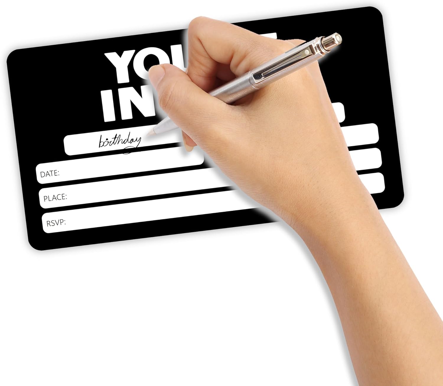 Lets Party Birthday Invitations Cards with Envelopes