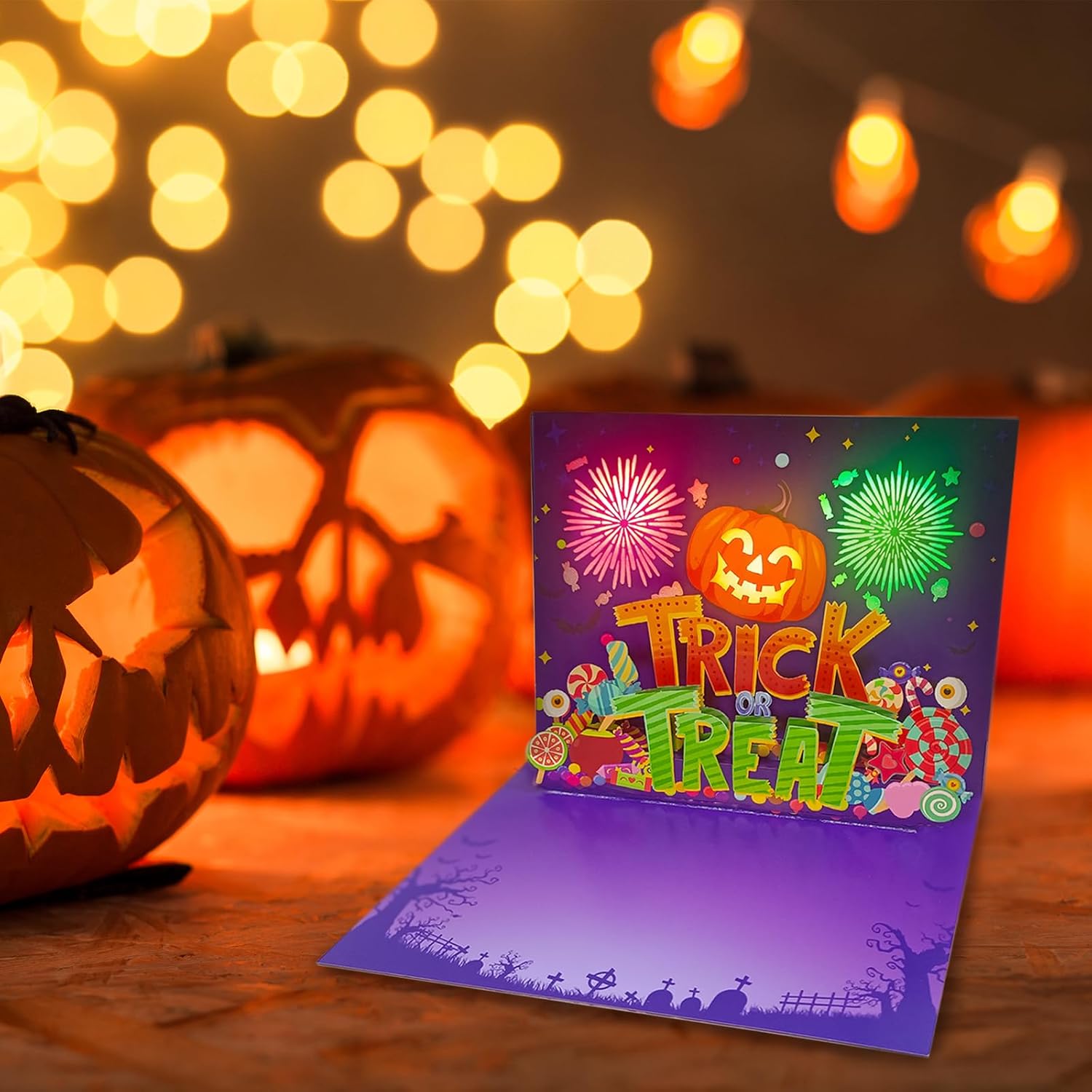 3D Pop Up Halloween Card with Light and Music