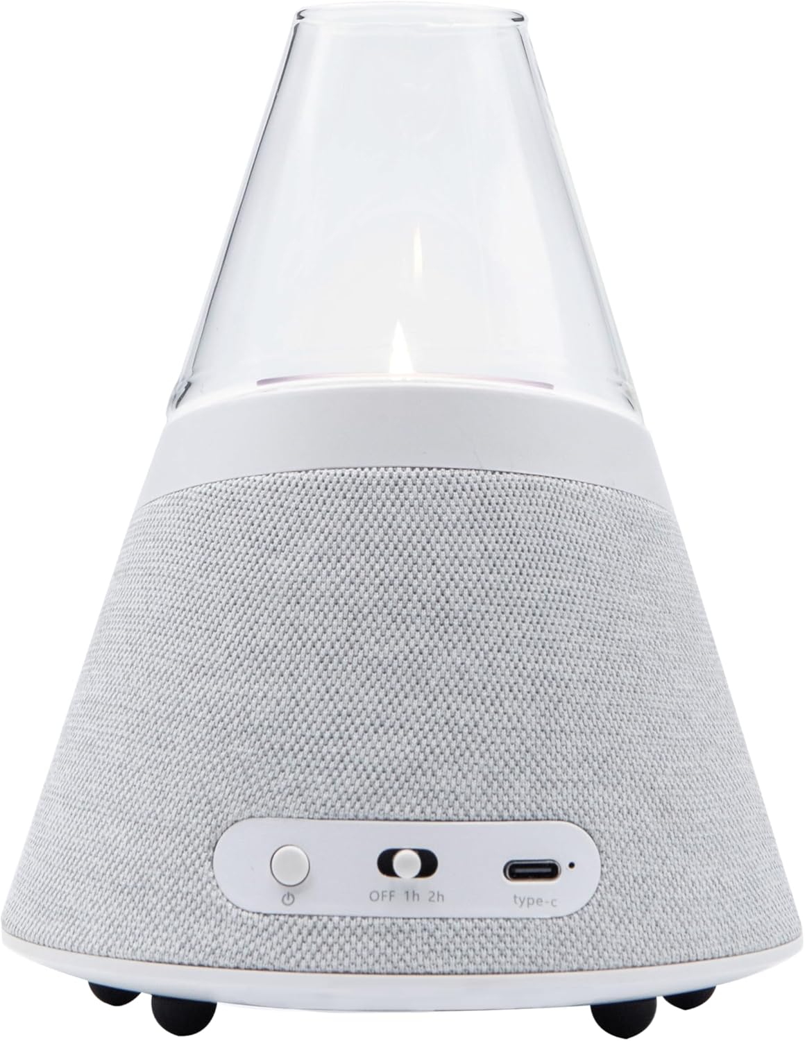 BLUEMAN Portable Bluetooth Speaker with Candle Holders and White Noise