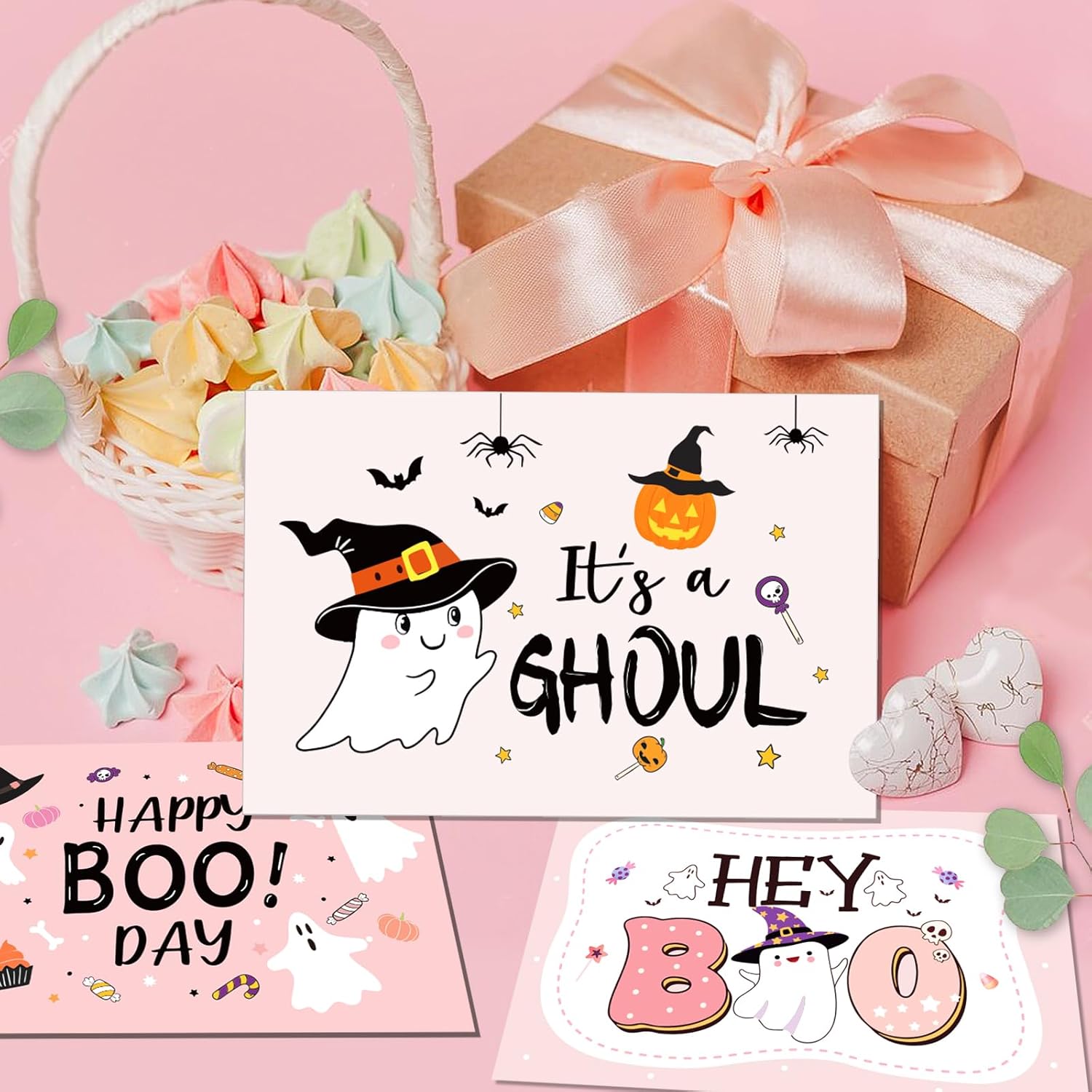 Kavoc Halloween Ghost Thank You Cards 36Pcs Set