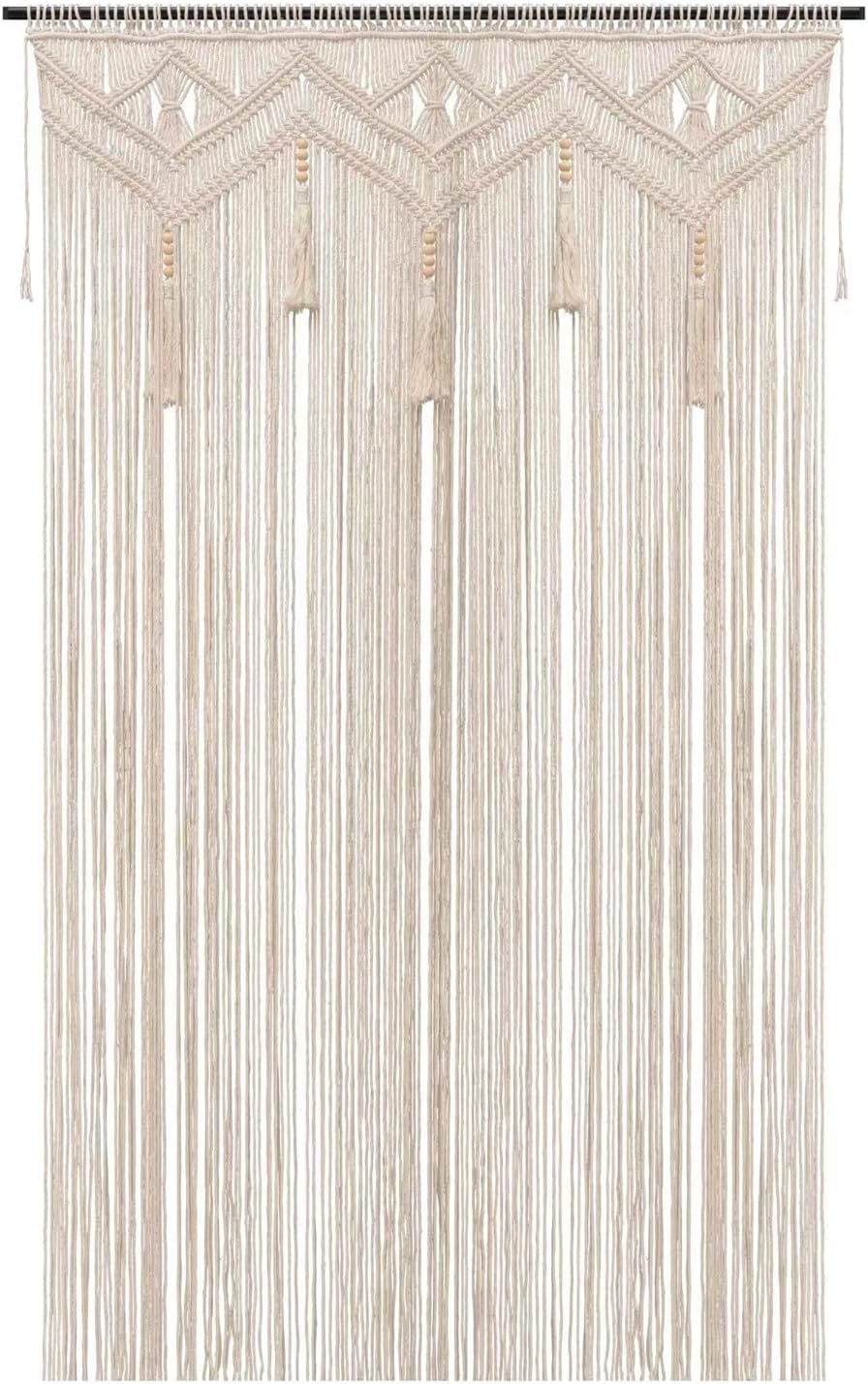GCOVELIS Boho Macrame Wall Hanging 52x72 Inch Curtain