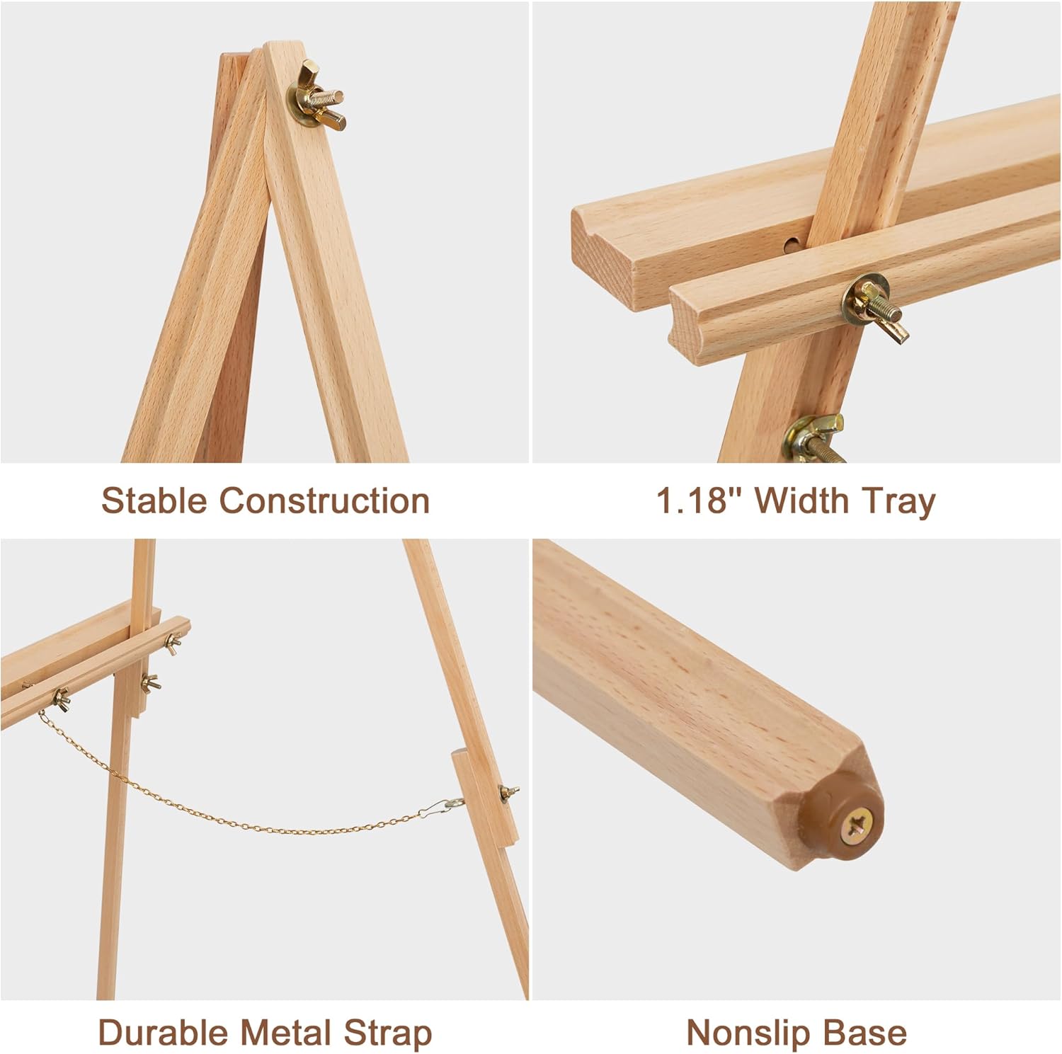 Wooden Easel Stand for Wedding Signs and Art Displays