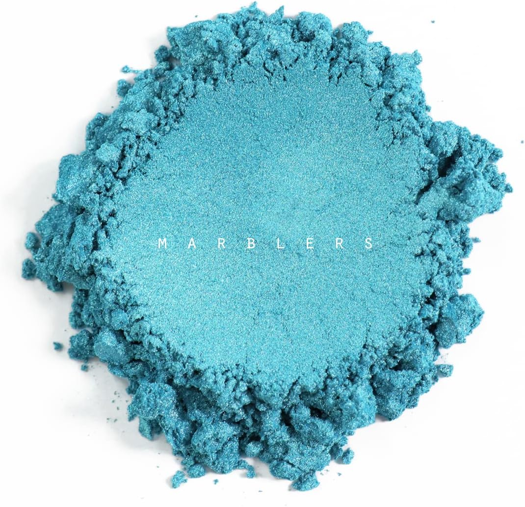 MARBLERS Mica Powder Turquoise 3oz Cosmetic Grade