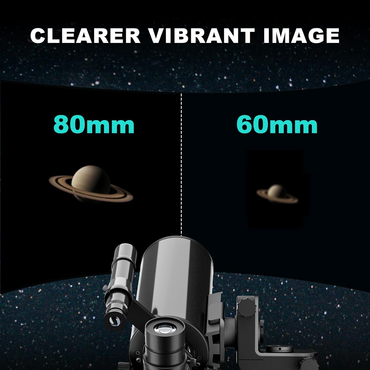 HOROX Maksutov-Cassegrain Telescope 80mm 850mm Portable Travel Scope