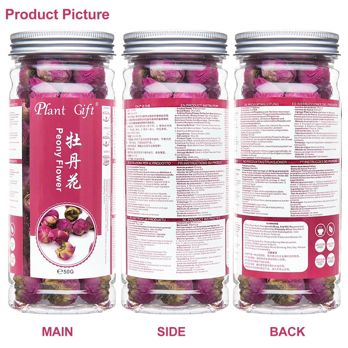 PlantGift Fragrant Peony Ball 50G for Soap Making and Crafts