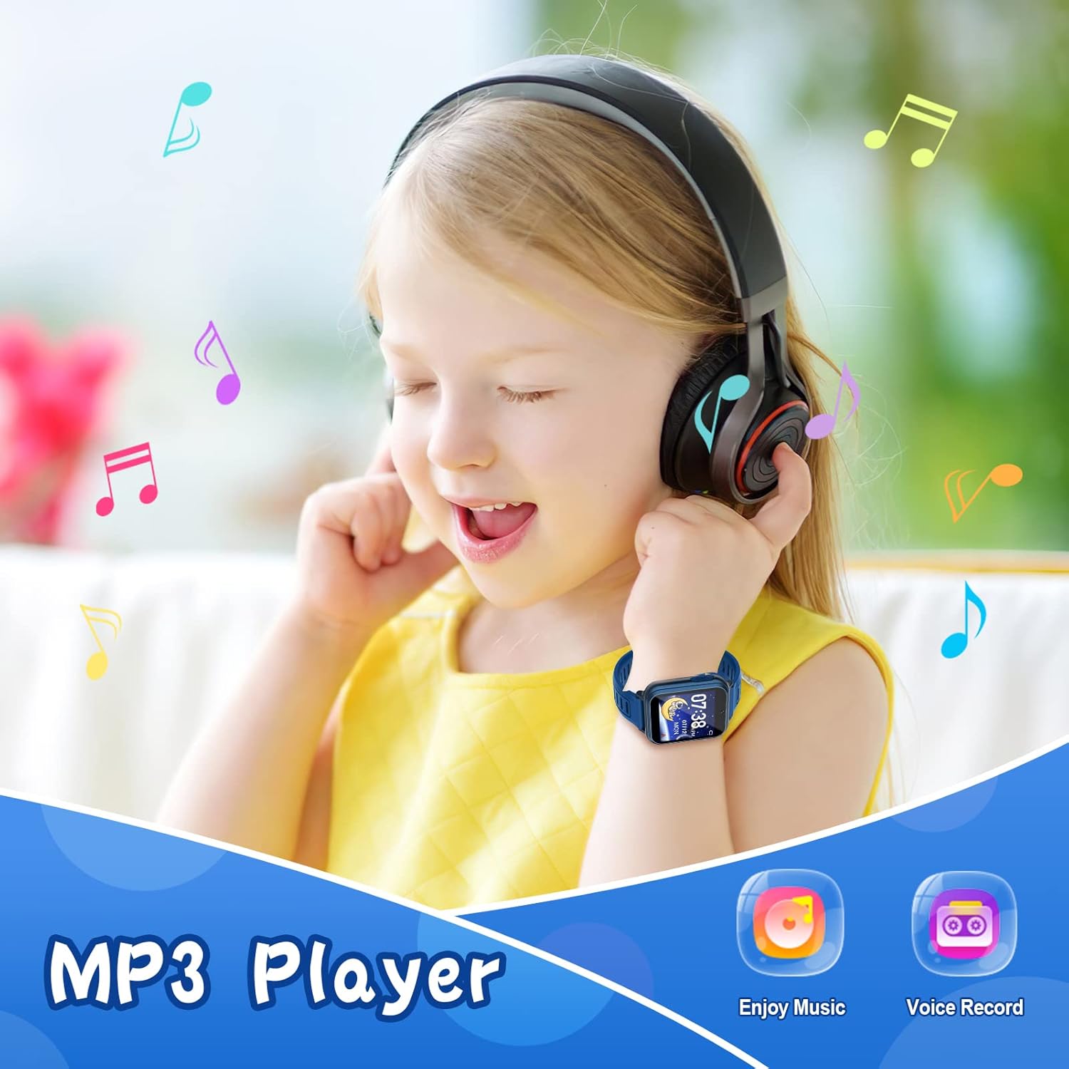 Sedzofan Kids Smart Watch with HD Touch Screen and 24 Puzzle Games