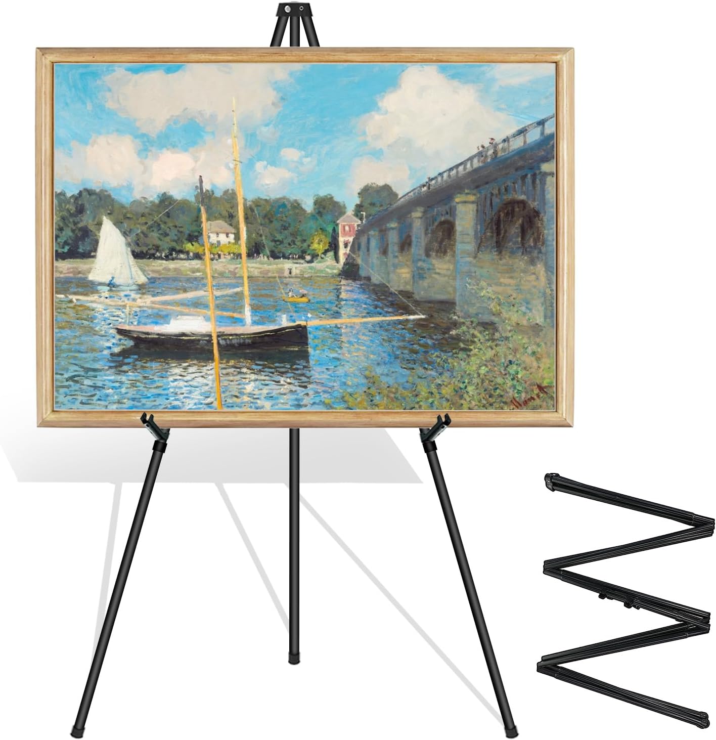 6 Pcs Thickened Metal Easel Stand for Sign - Collapsible and Portable