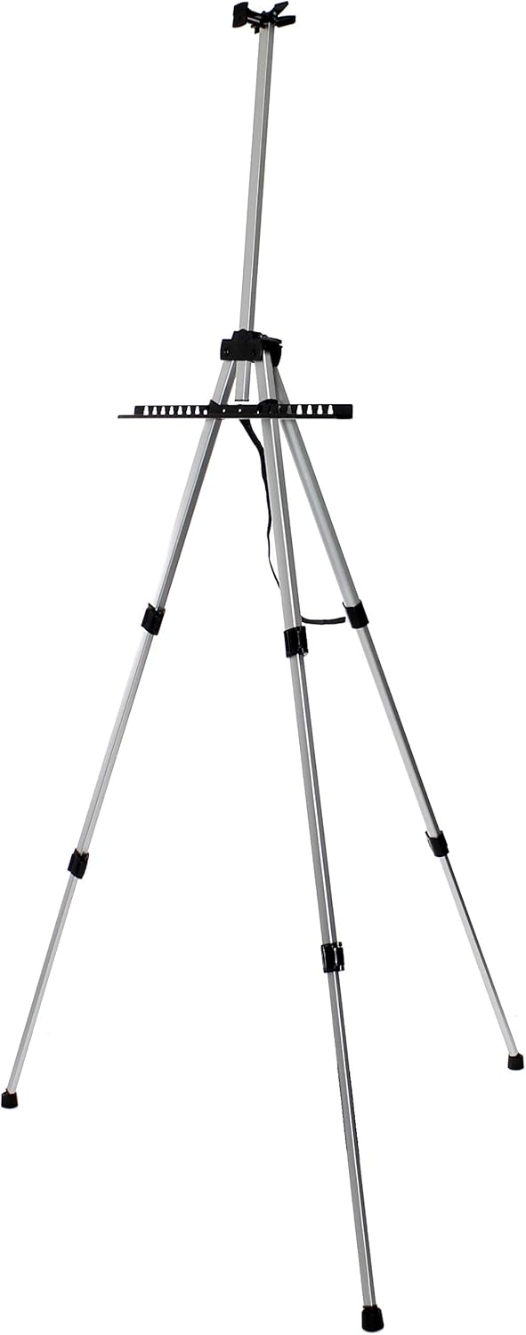 VViViD 66 Inch Adjustable Aluminum Easel With Carrying Case