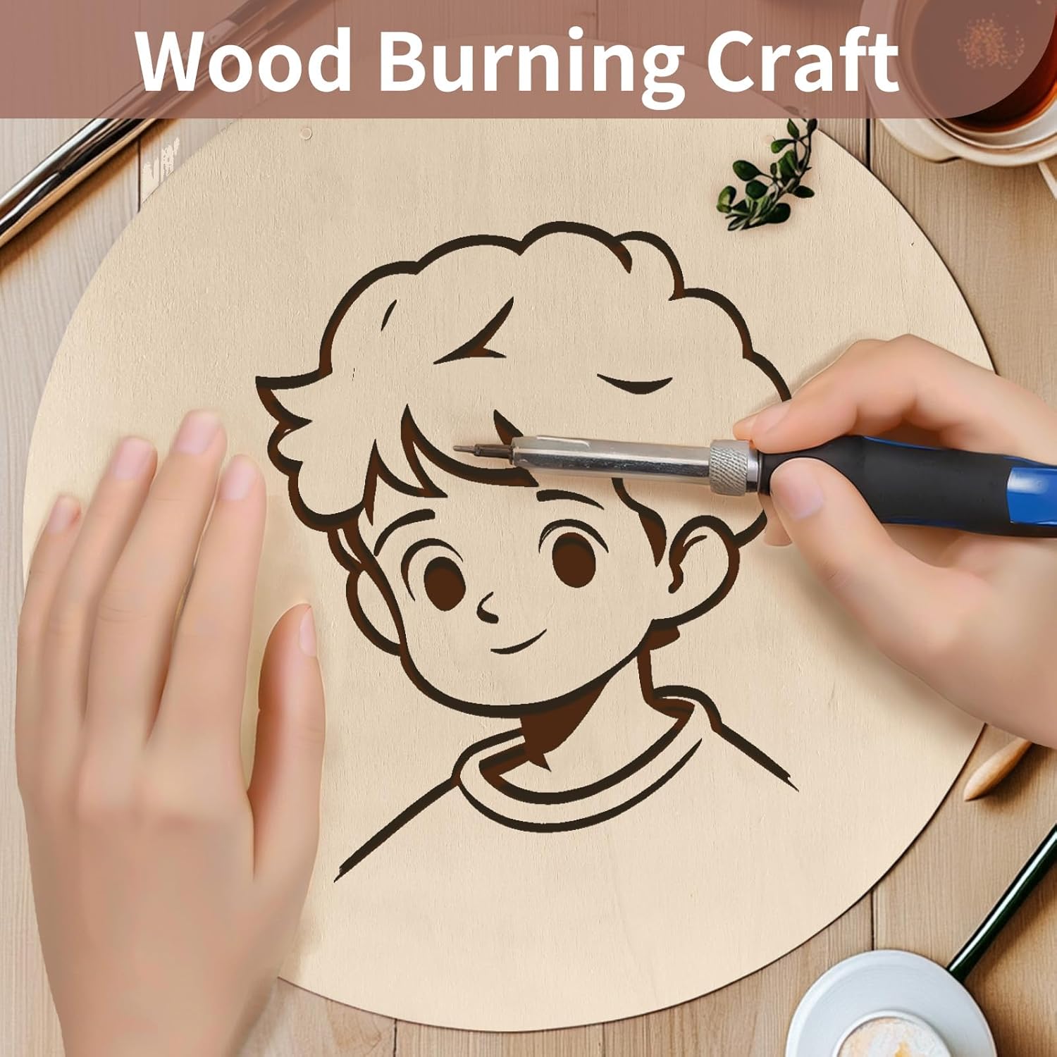 4Pcs 12 Inch Unfinished Wood Circles for Crafts