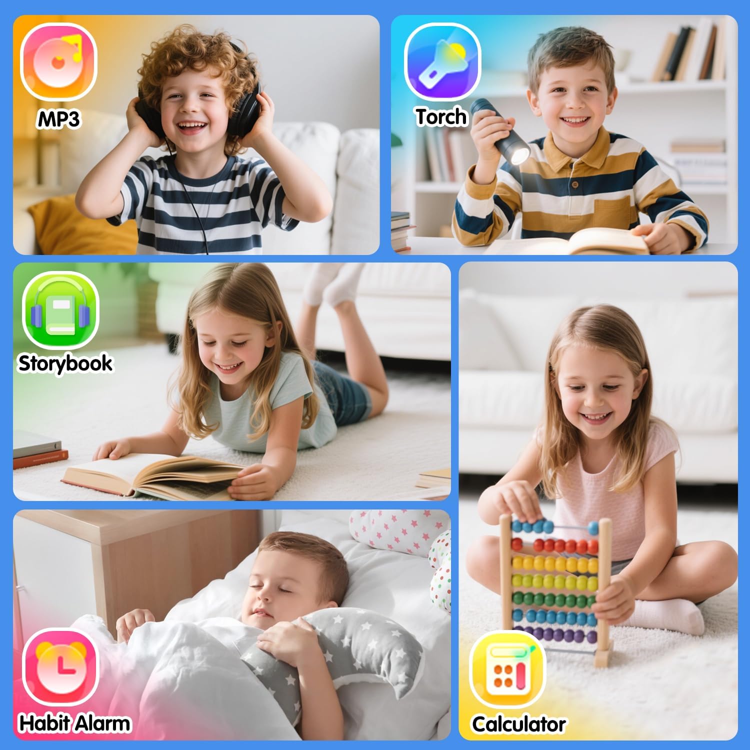Sedzofan Kids Smart Watch with HD Touch Screen and 24 Puzzle Games