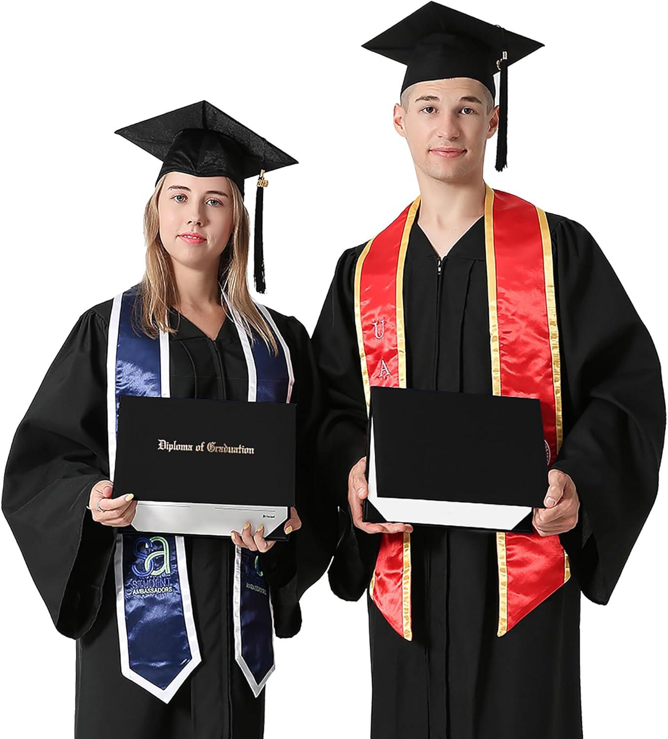 GraduationMall 85 Inch x 11 Inch Certificate Cover Holder Black 12 Packs