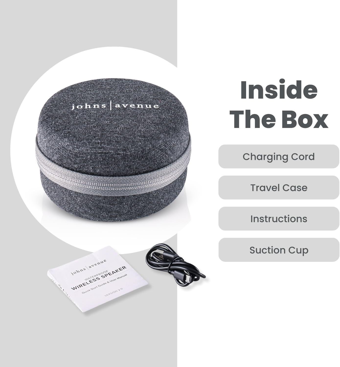 Bluetooth Shower Speaker with Waterproof Case Version 50