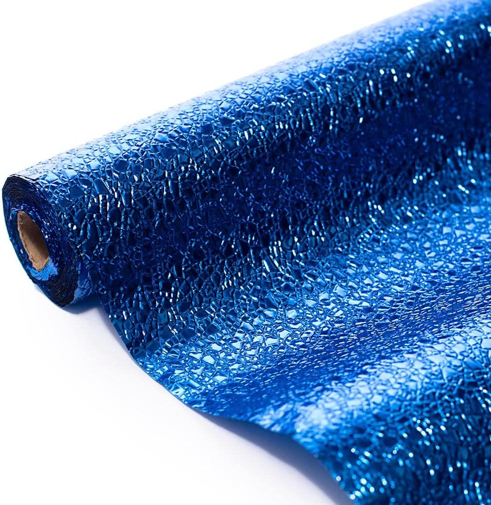 Andersons Royal Blue Cracked Ice Textured Decor Roll 48x24ft