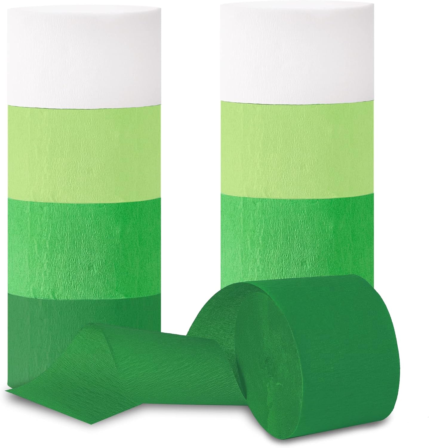 Green Streamers 8 Rolls 656ft Crepe Paper Decorations