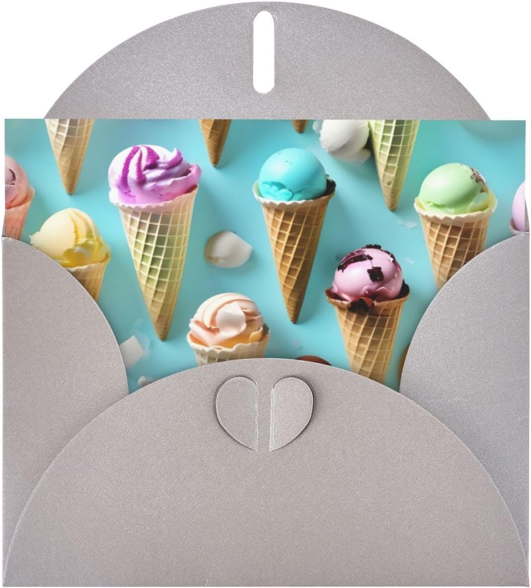 Ice Cream Cones Greeting Card for Birthday Wedding Party