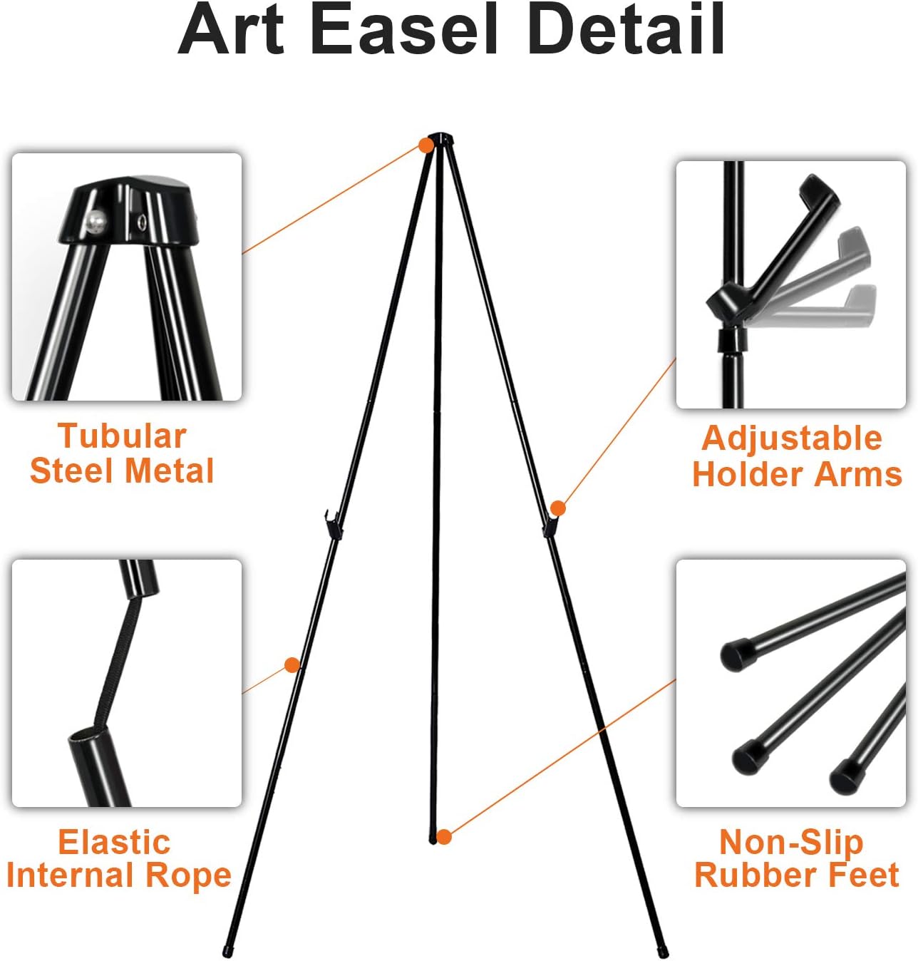 63 Inch Folding Easel Stand for Display