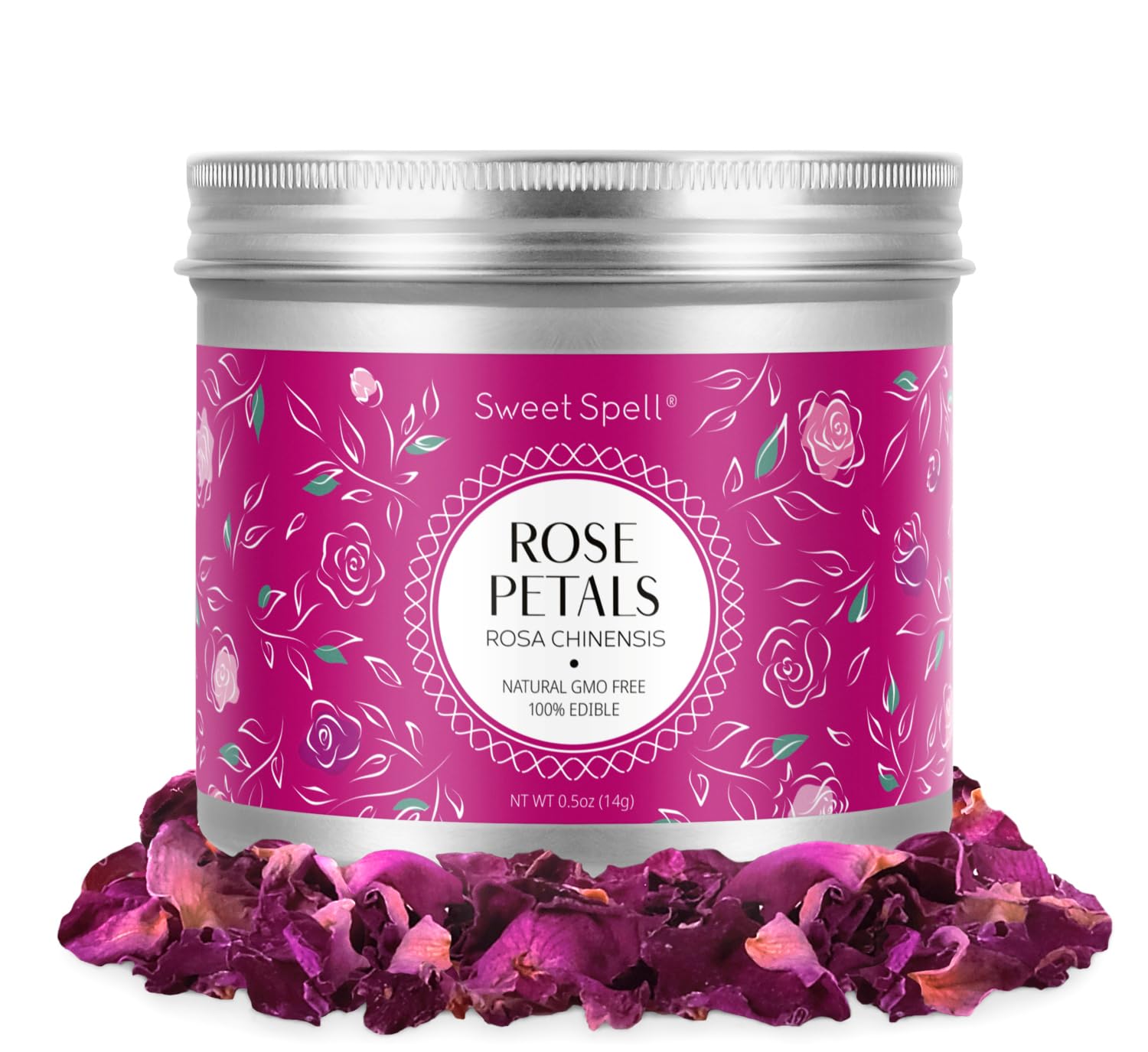 Sweet Spell Dried Rose Petals for Drinks and Decorations