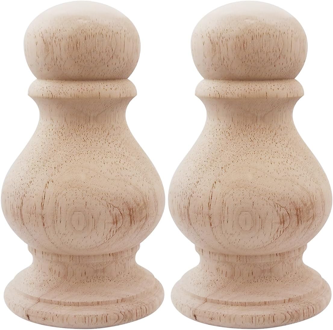 Unfinished Wood Finial for Bedpost and Newel Post