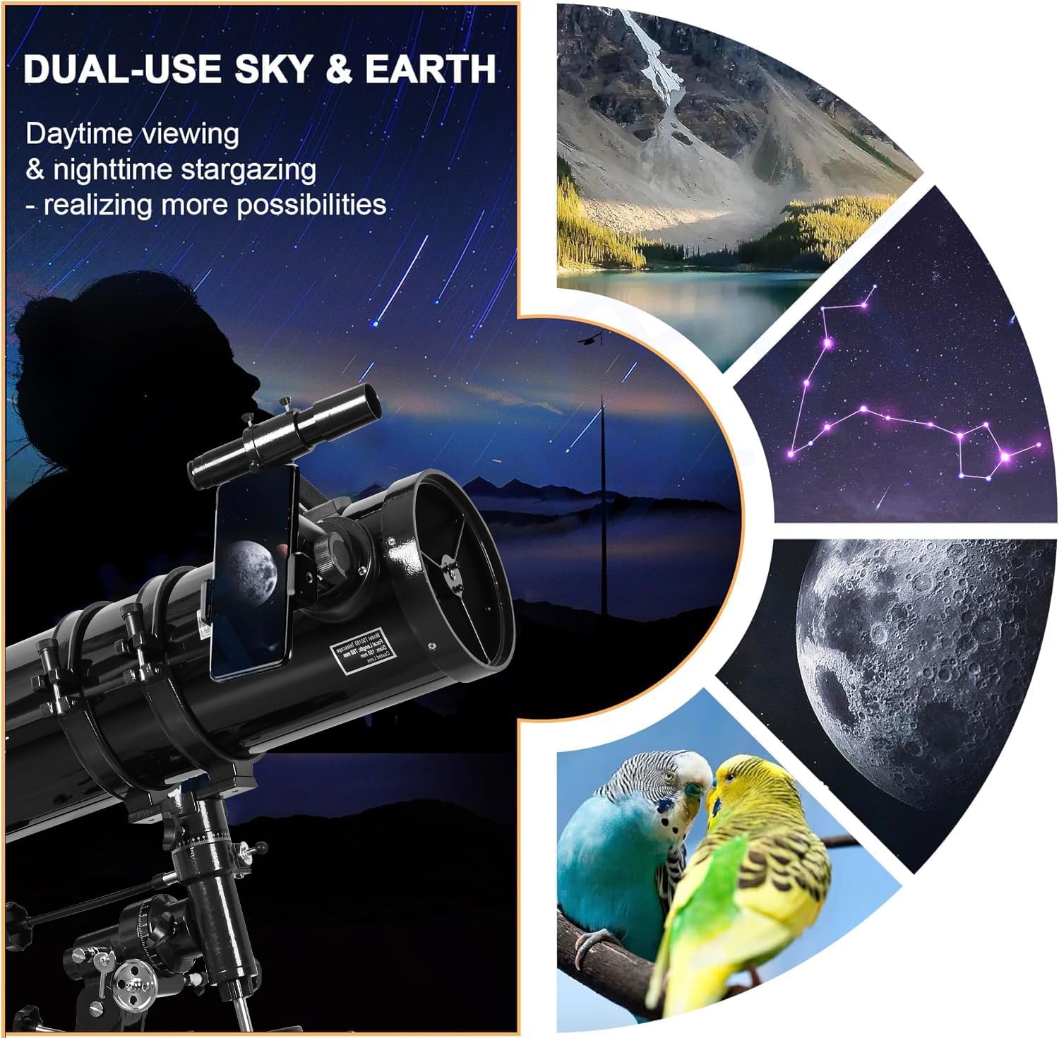 HSL 150EQ Reflector Telescope for Adults