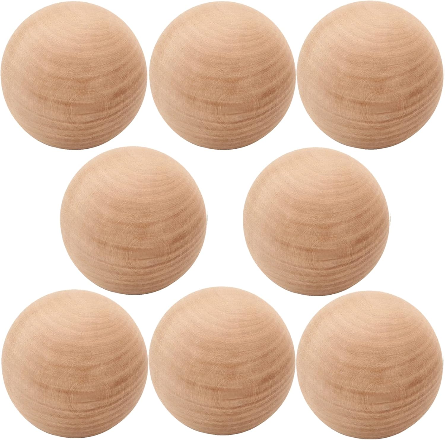 SEUNMUK 8 Pack 236 Inch Unfinished Wooden Balls for DIY Crafts