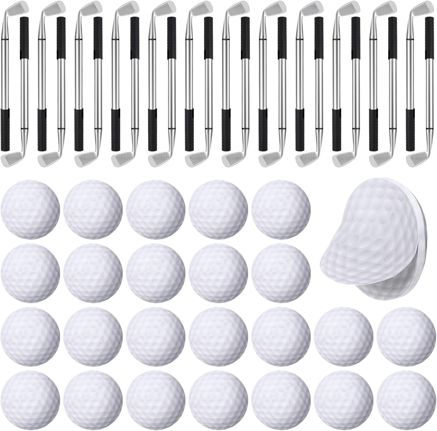 Golf Party Favors Set 48 Pcs Golf Ball Pens and Sticky Notes
