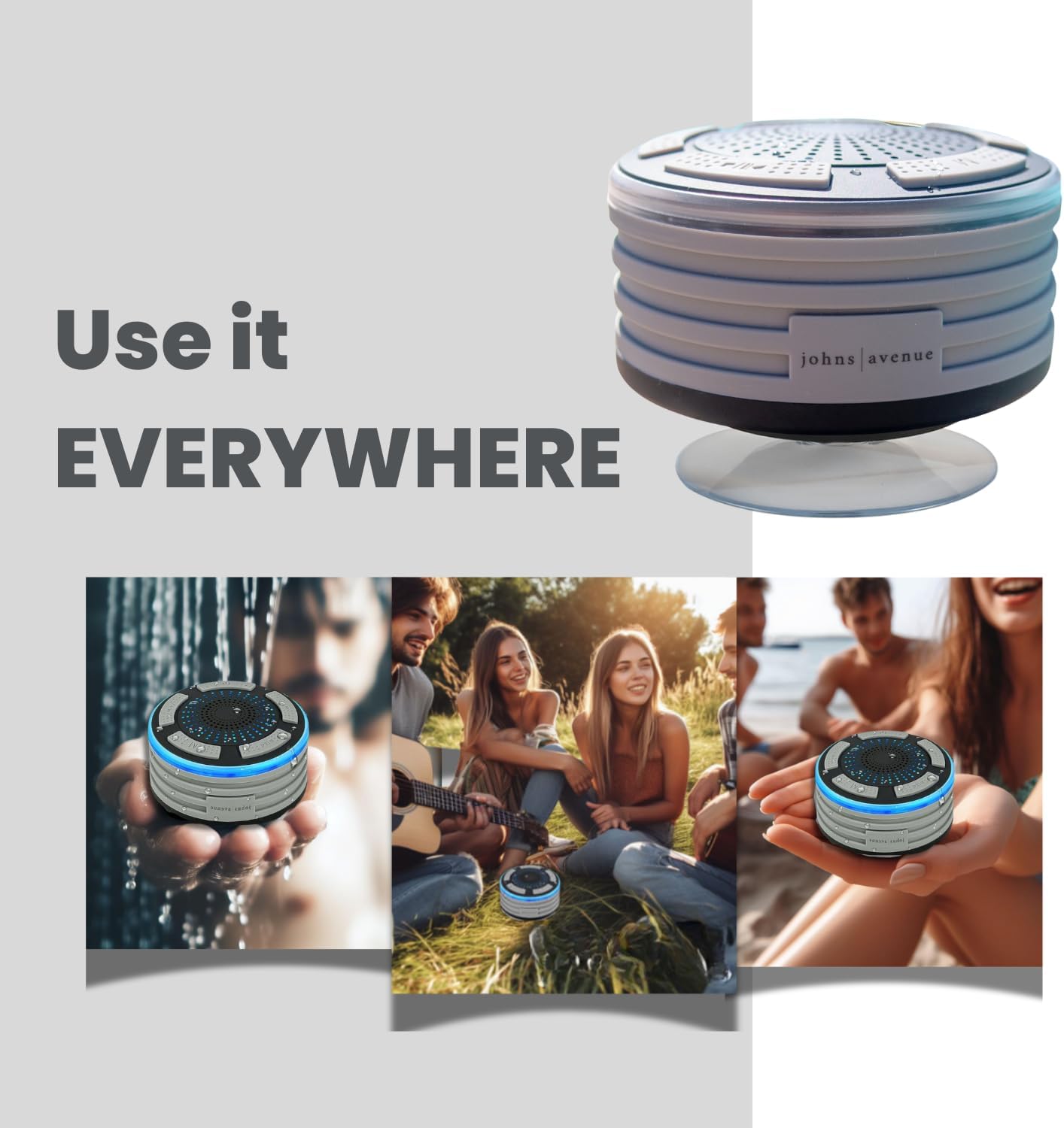 Bluetooth Shower Speaker with Waterproof Case Version 50