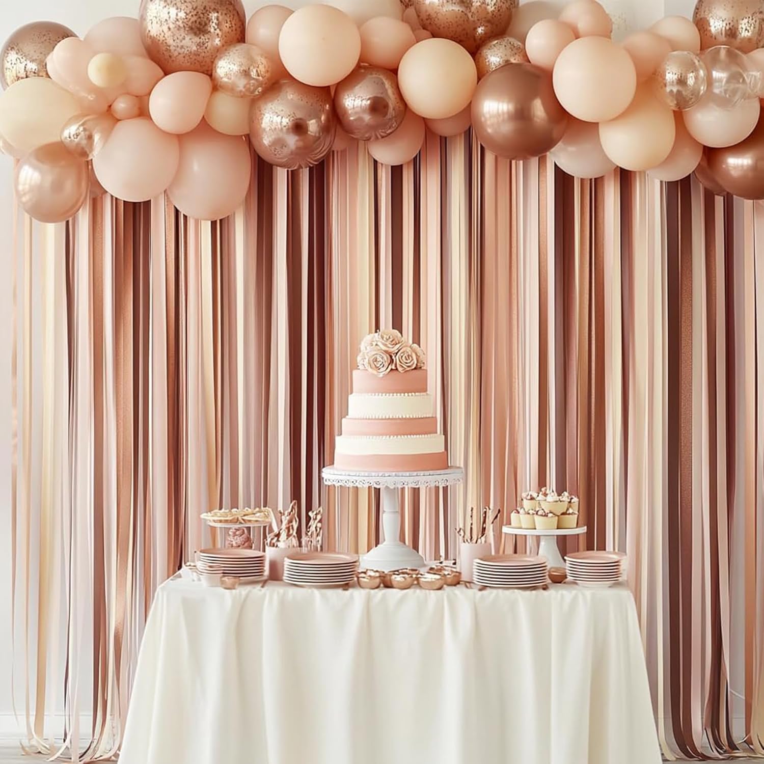 Yellow Crepe Paper Streamers for Party Decorations