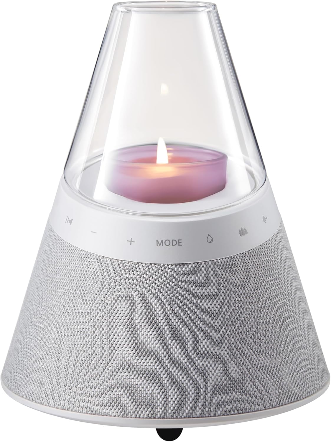 BLUEMAN Portable Bluetooth Speaker with Candle Holders and White Noise