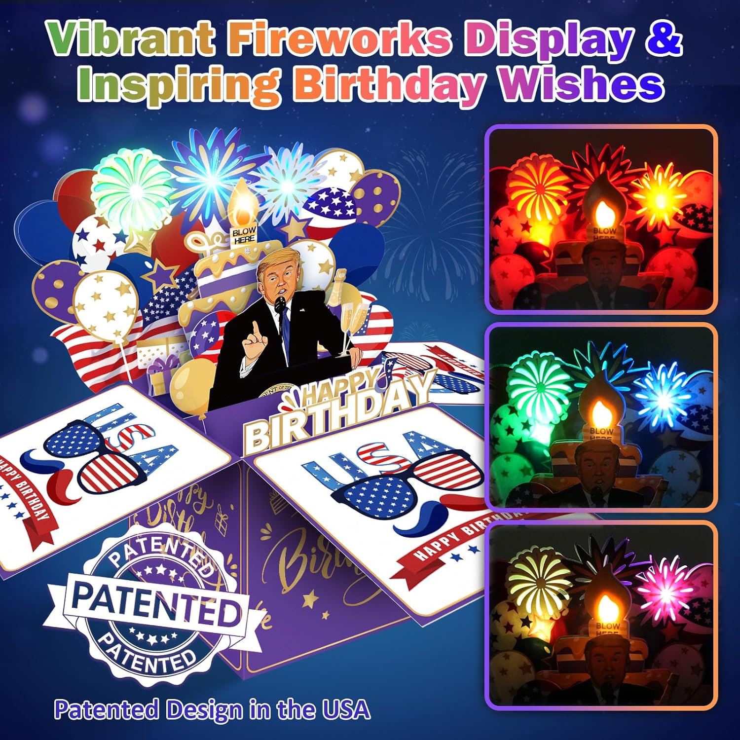 Birthday Card with Light and Music Surprise