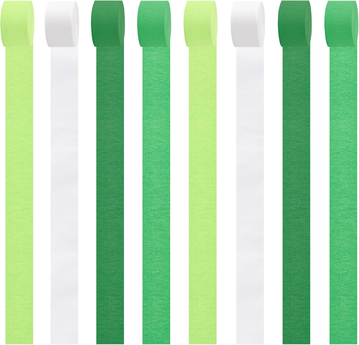 Green Streamers 8 Rolls 656ft Crepe Paper Decorations