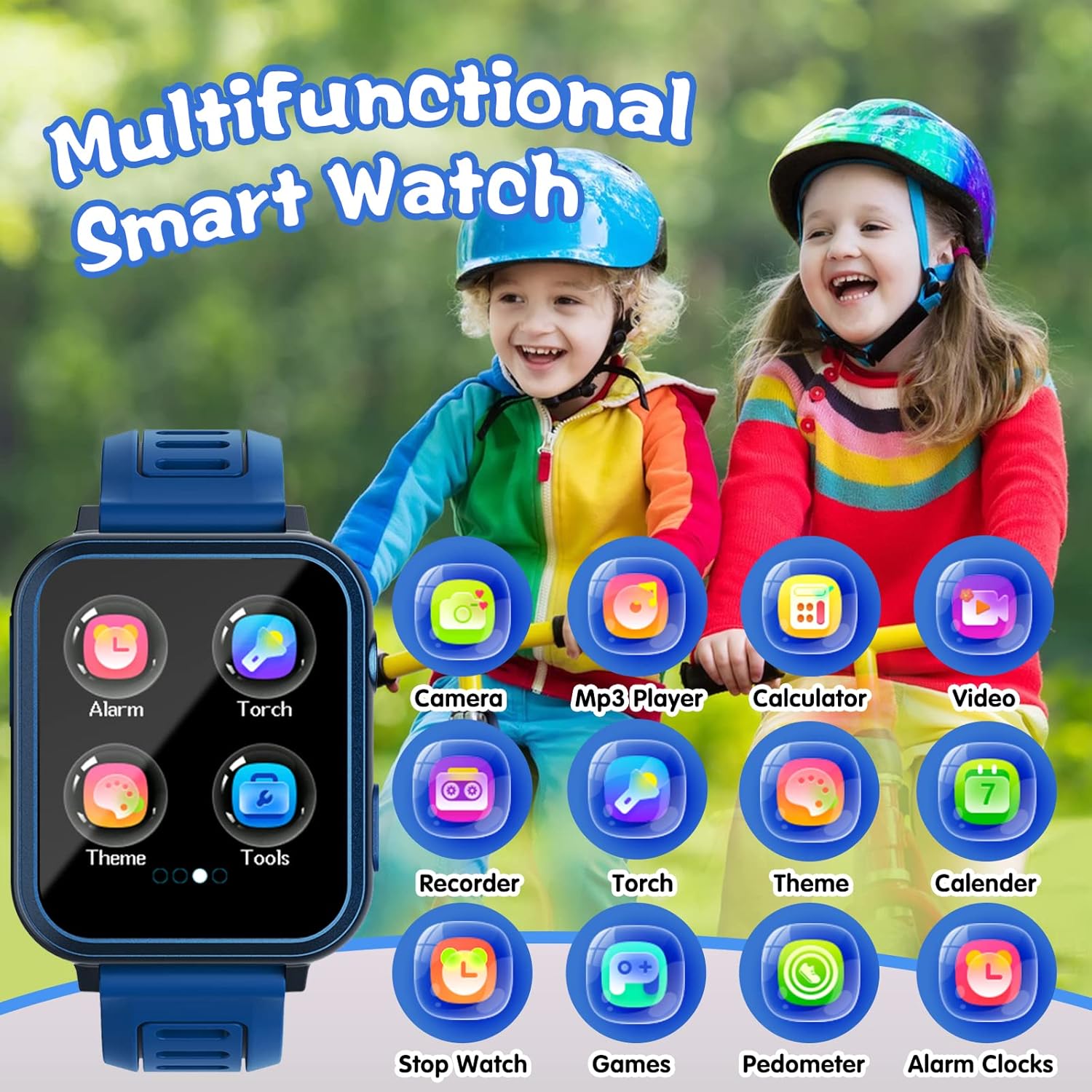 Sedzofan Kids Smart Watch with HD Touch Screen and 24 Puzzle Games