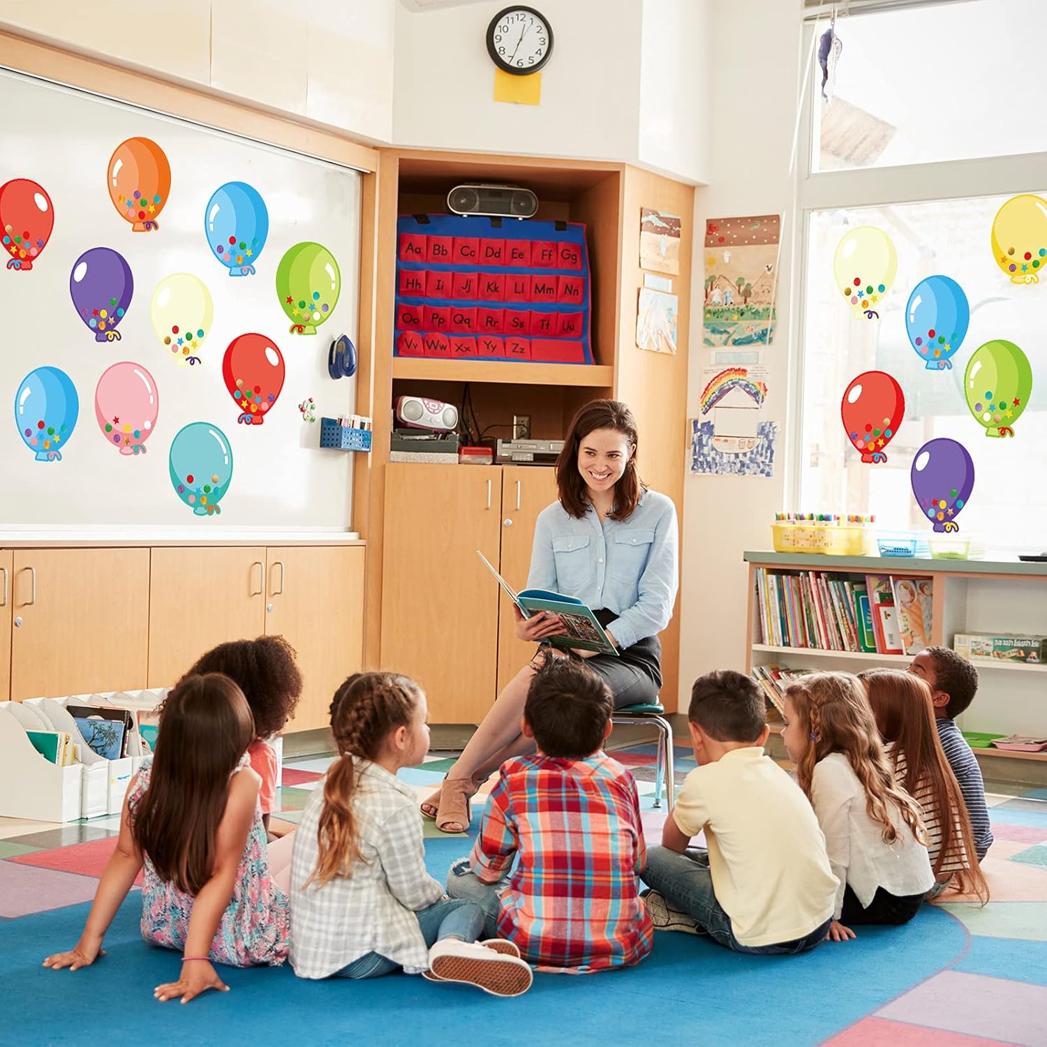 Zonon 45 Piece Balloon Cutouts for Classroom Decorations