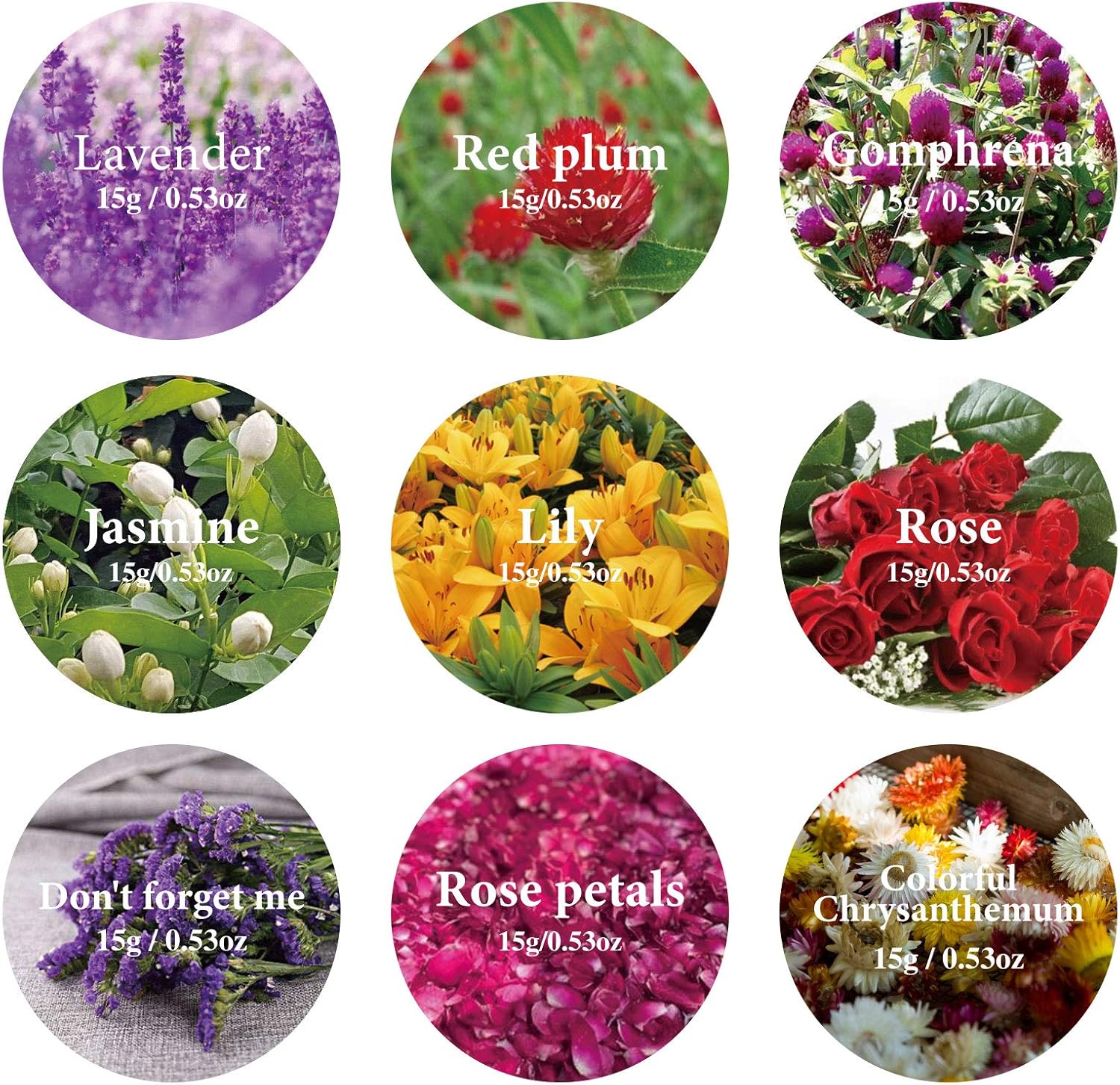 SACATR Natural Dried Flower for Soap Making