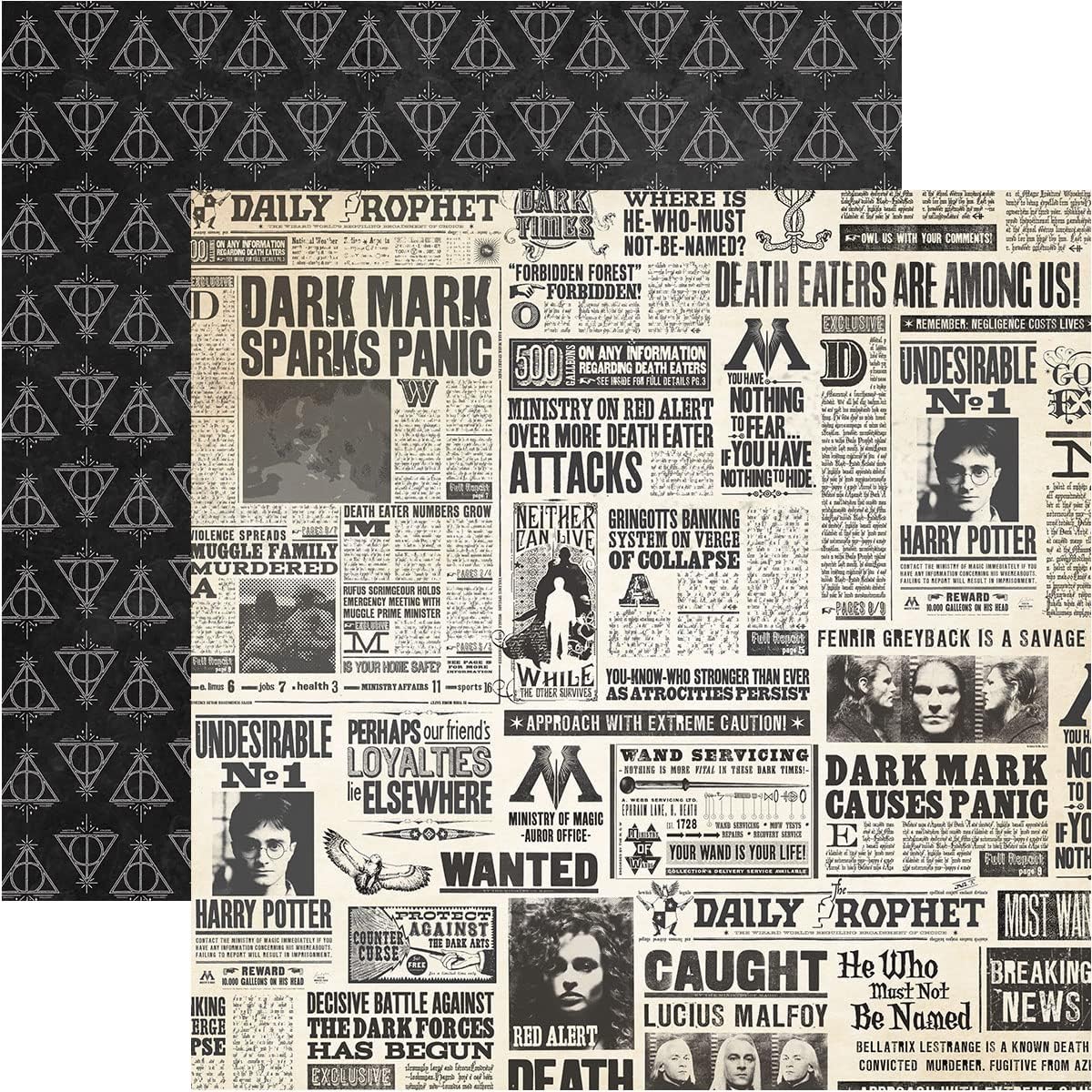 Harry Potter Decorative Double Sided Paper Pack - 14 Sheets