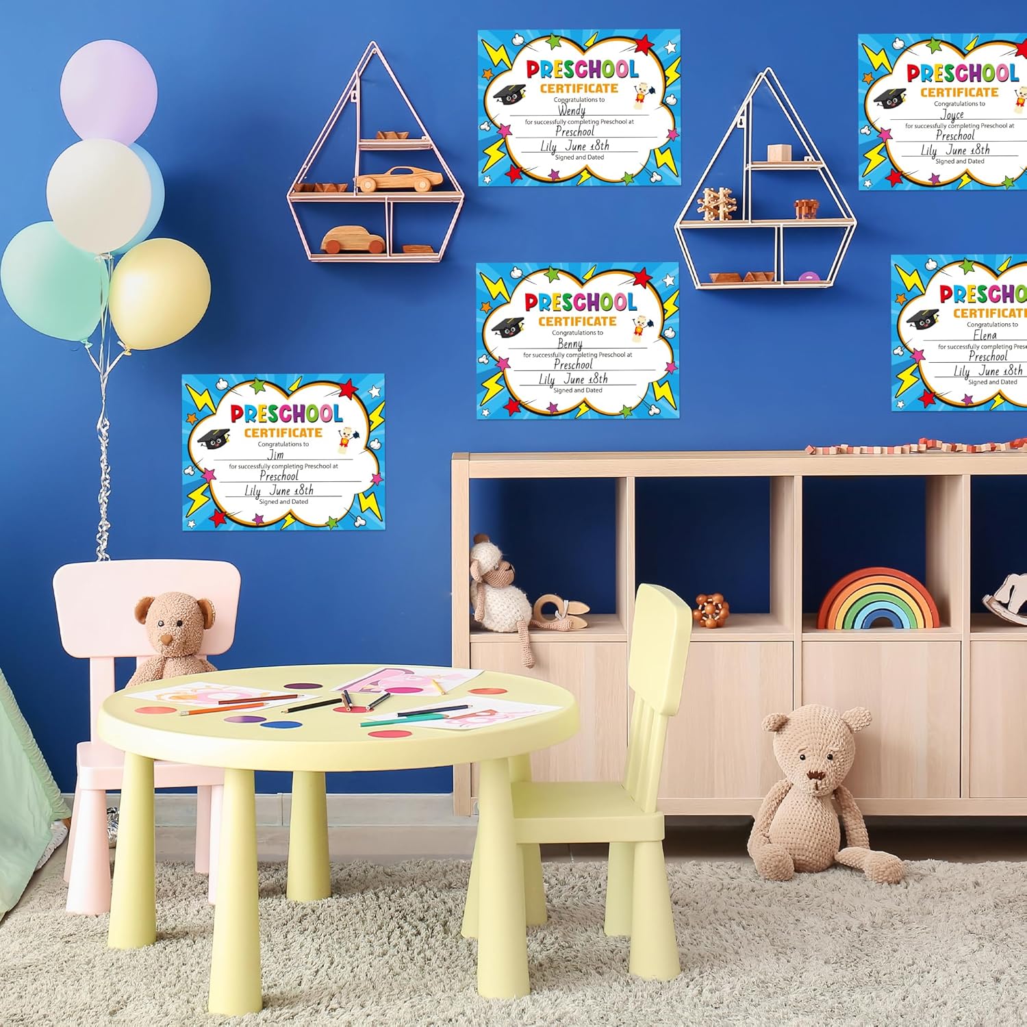 JAPBOR Preschool Graduation Certificates - 30PCS Diploma Paper for Printing