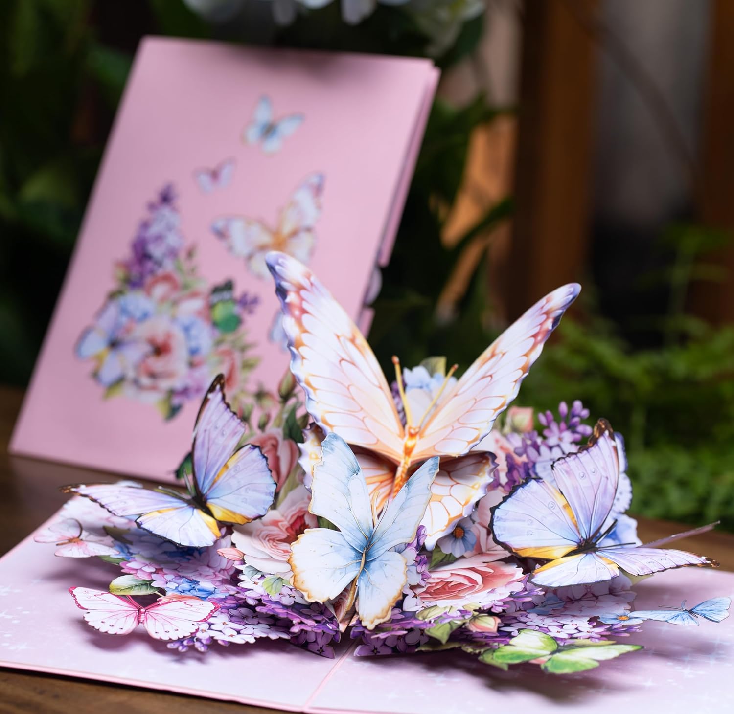 Butterfly Garden 3D Pop-Up Greeting Card for Special Occasions