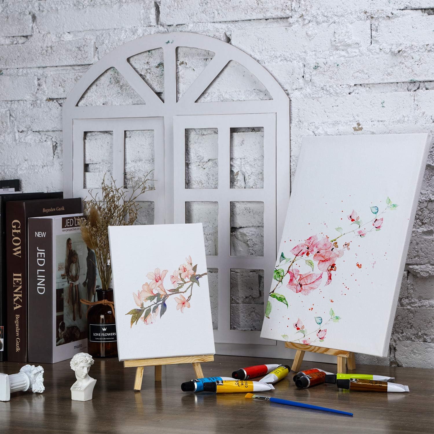 24 Pack Mini Wood Display Easel 8 Inch