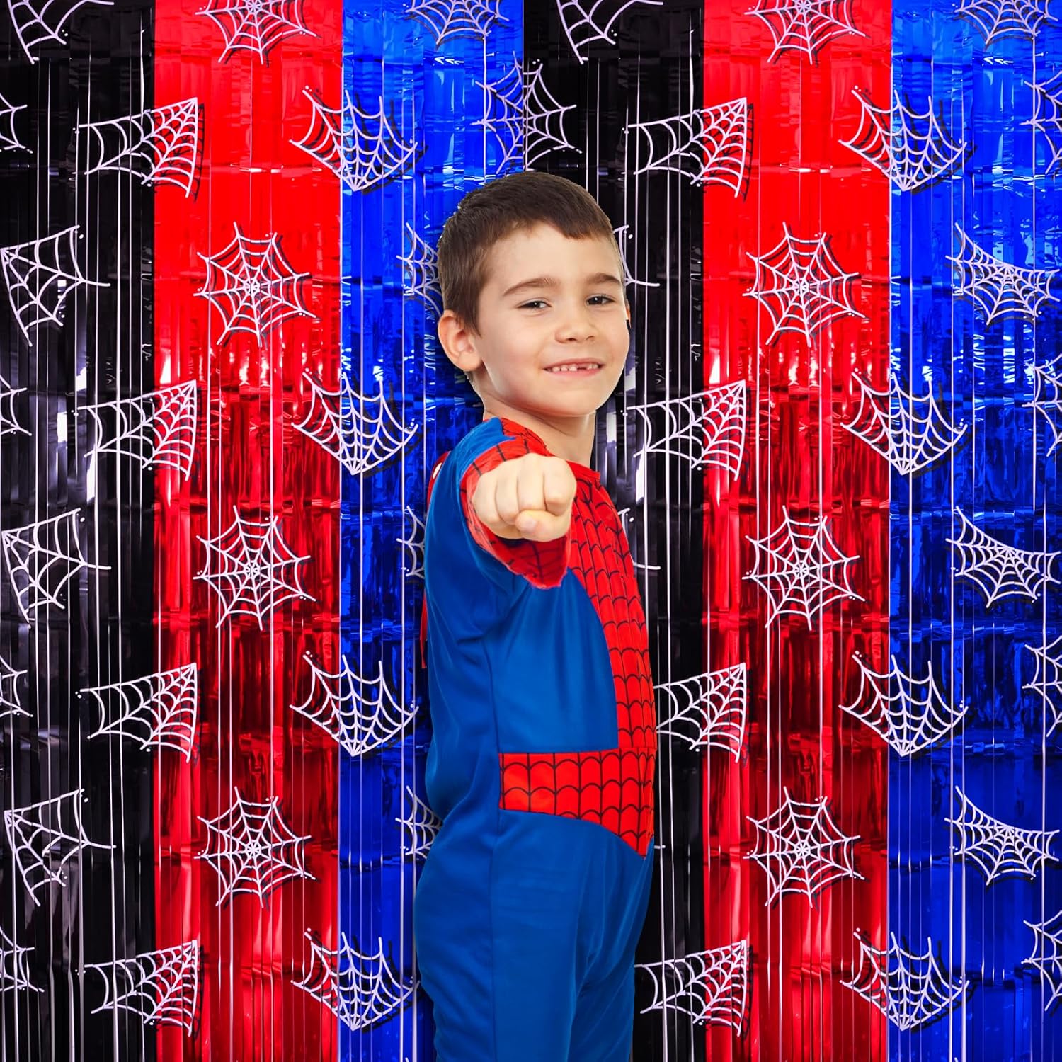 Spider Web Birthday Decorations 2 Pack Party Backdrops