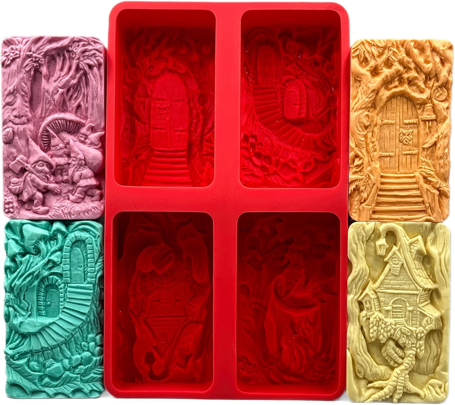 SOAP Silicone Mold Set of 4 Magical Designs