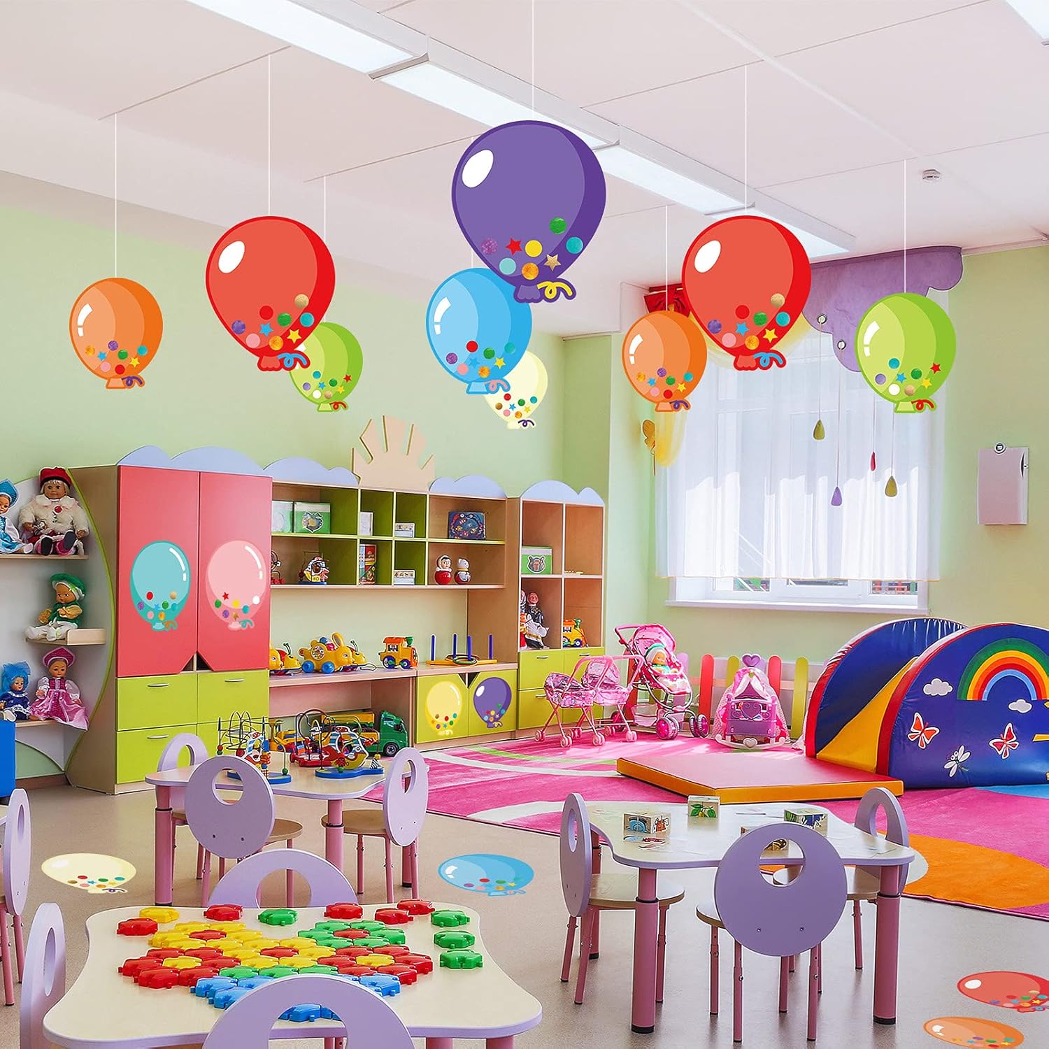 Zonon 45 Piece Balloon Cutouts for Classroom Decorations