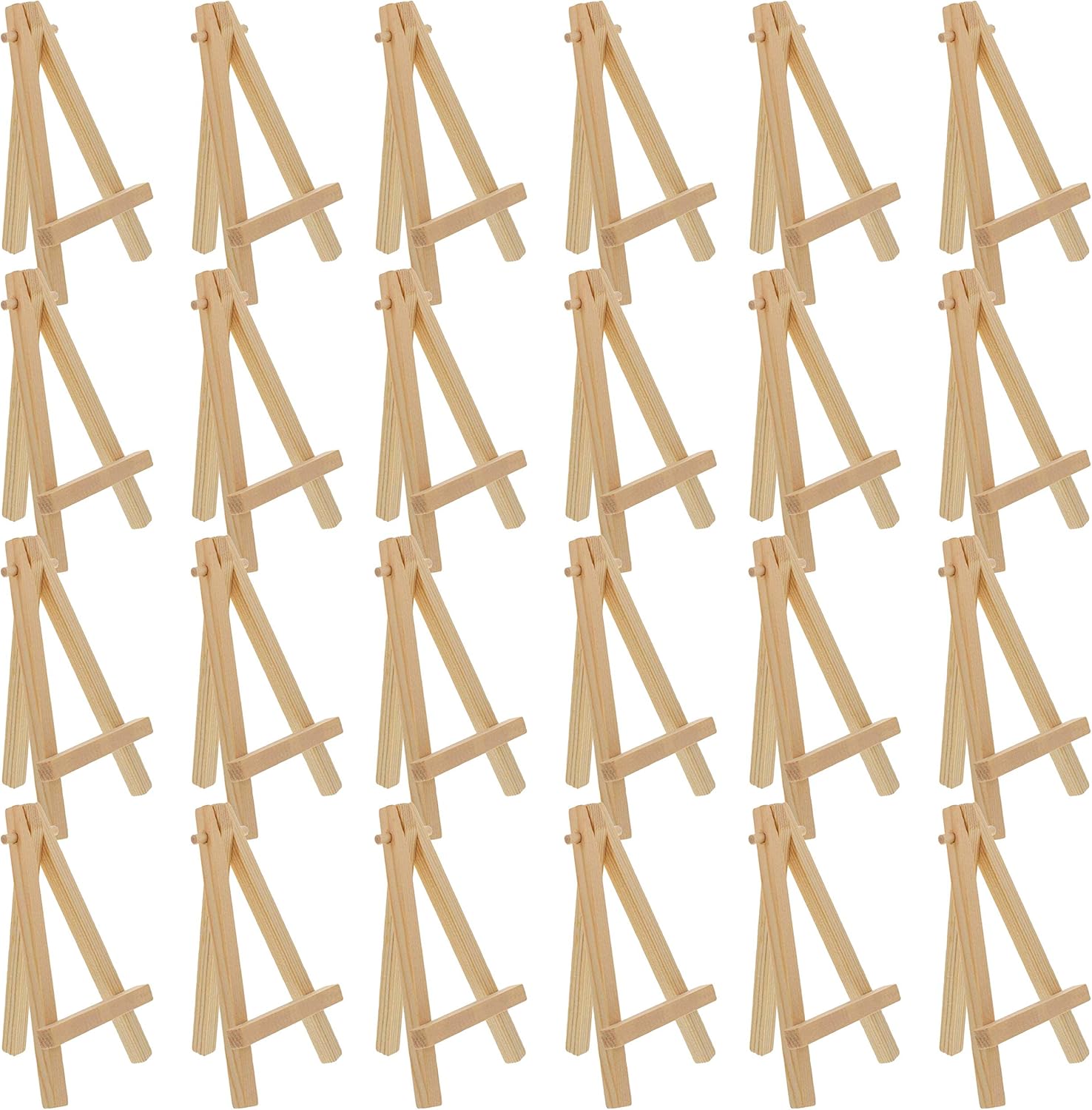 US Art Supply 5 Inch Mini Easel Display Stand 24 Pack