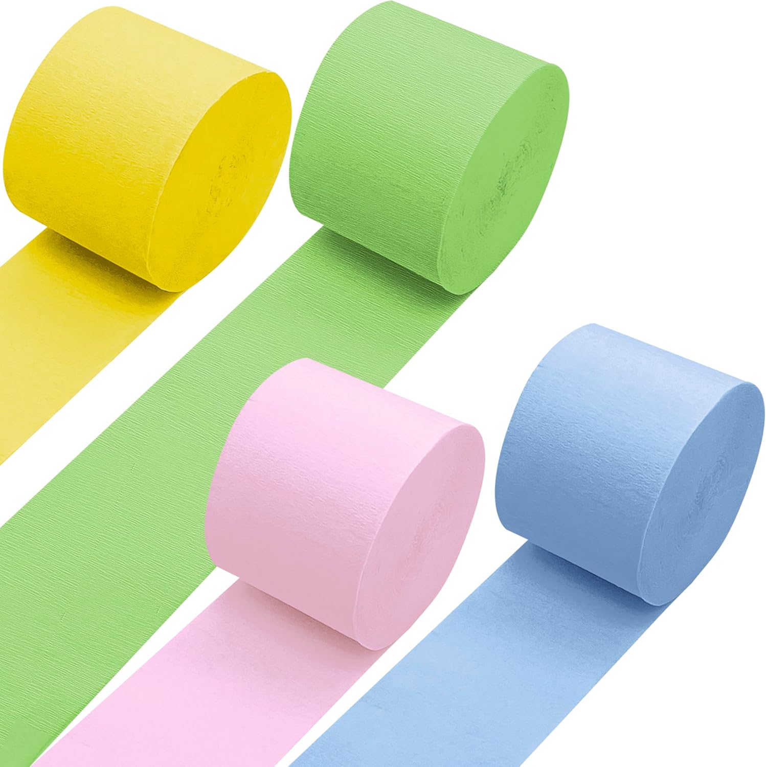 PheiLa 4 Roll Crepe Paper Streamers for Easter Decorations