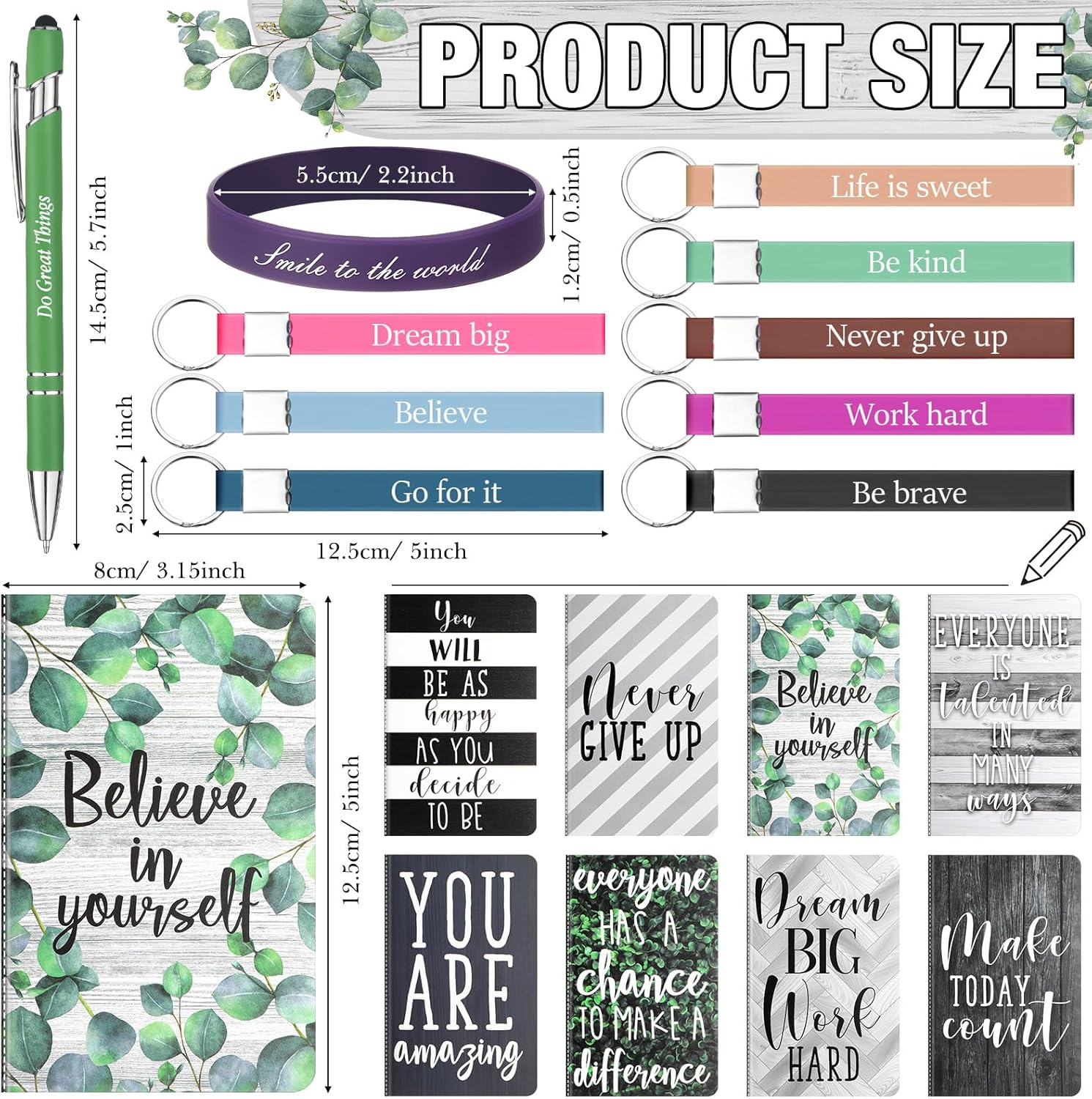 PerKoop 64 Piece Motivational Gift Set