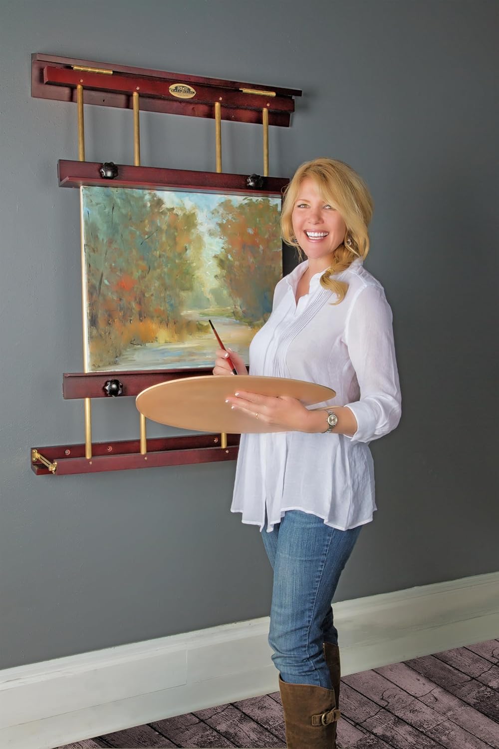 Rue Wall Display And Painting Easel Small 24in Wide