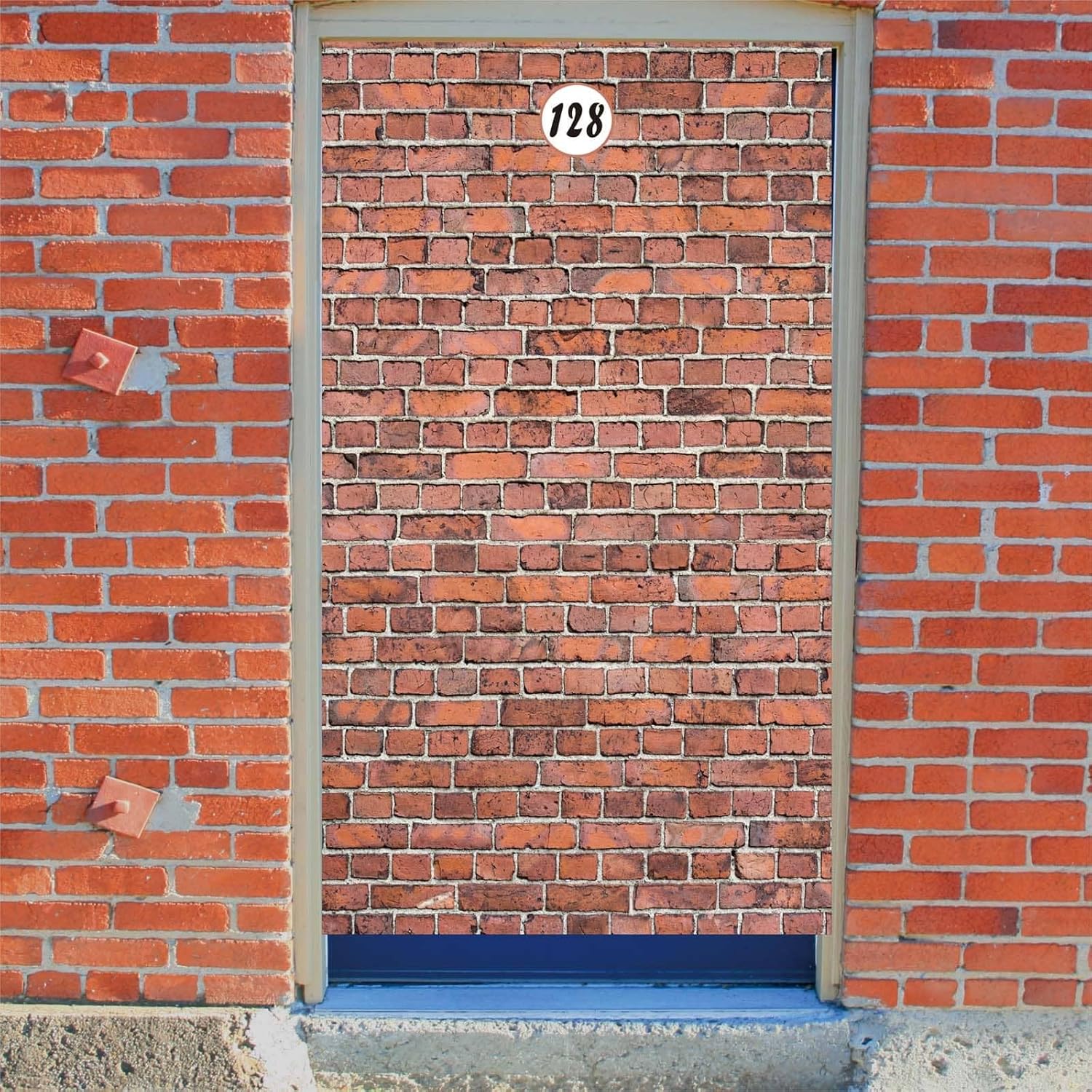 Brick Wall Backdrop Door Curtain Decor for Parties