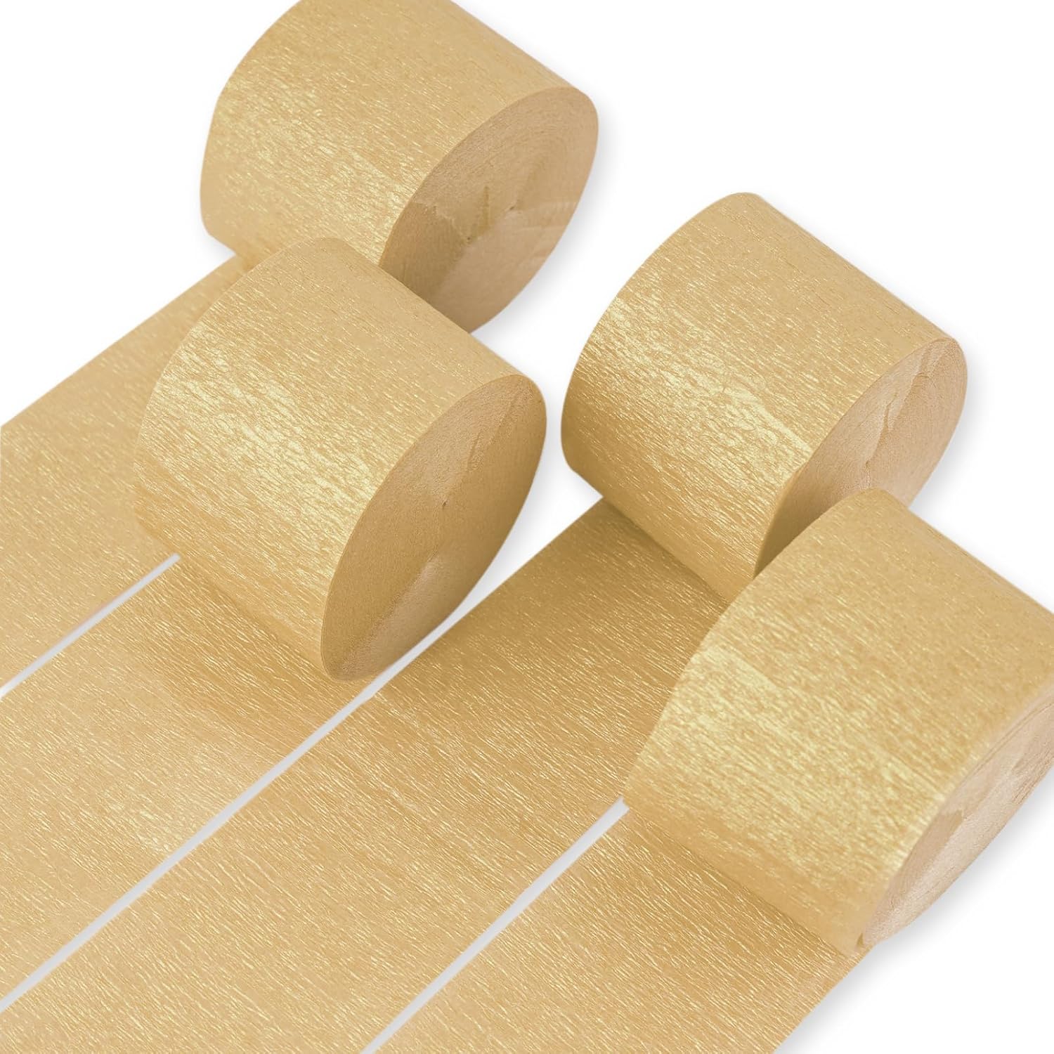 PartyWoo Crepe Paper Streamers 4 Rolls 328ft