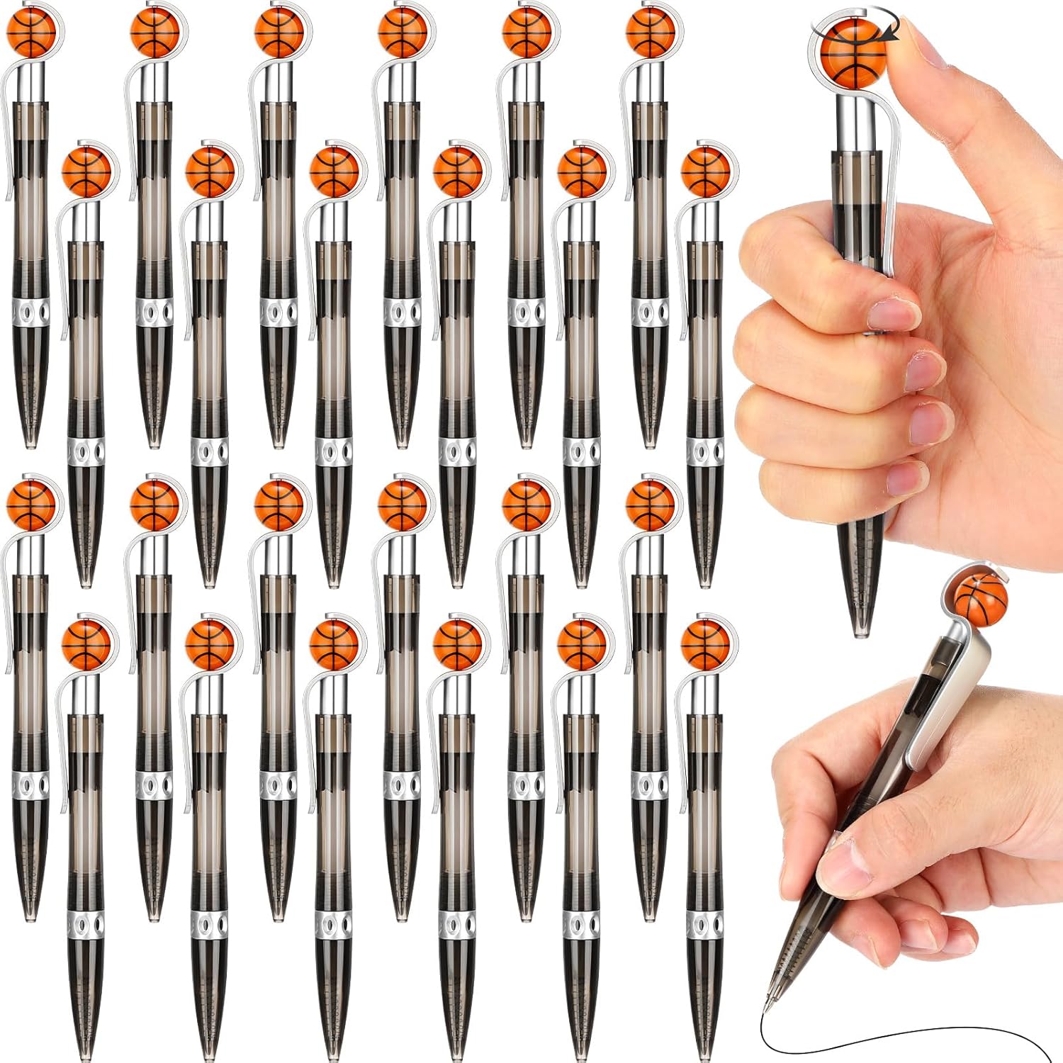 Zhanmai Basketball Design Ballpoint Pens 24 Pack
