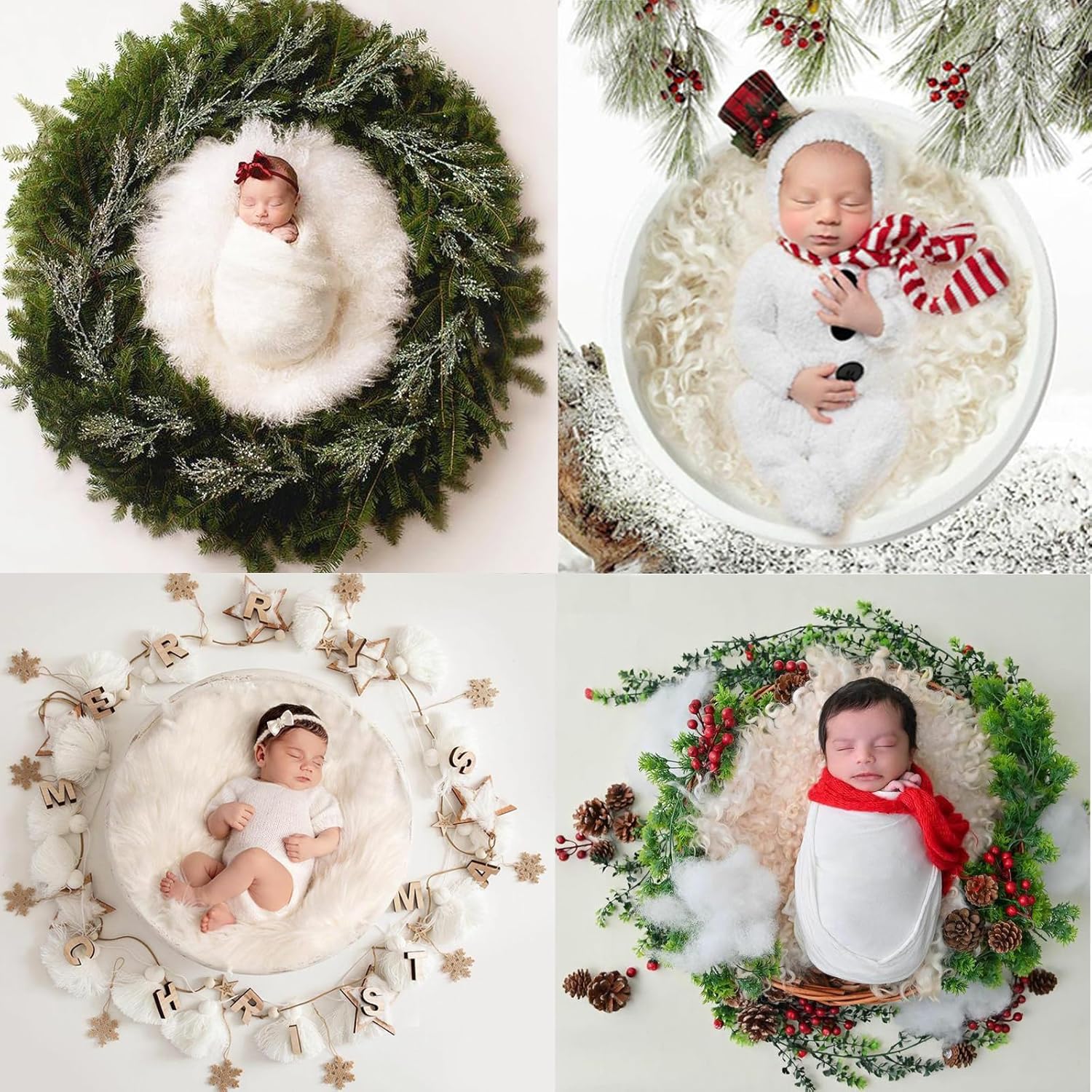 4PC Newborn Photo Props Set for 0-3 Months Babies